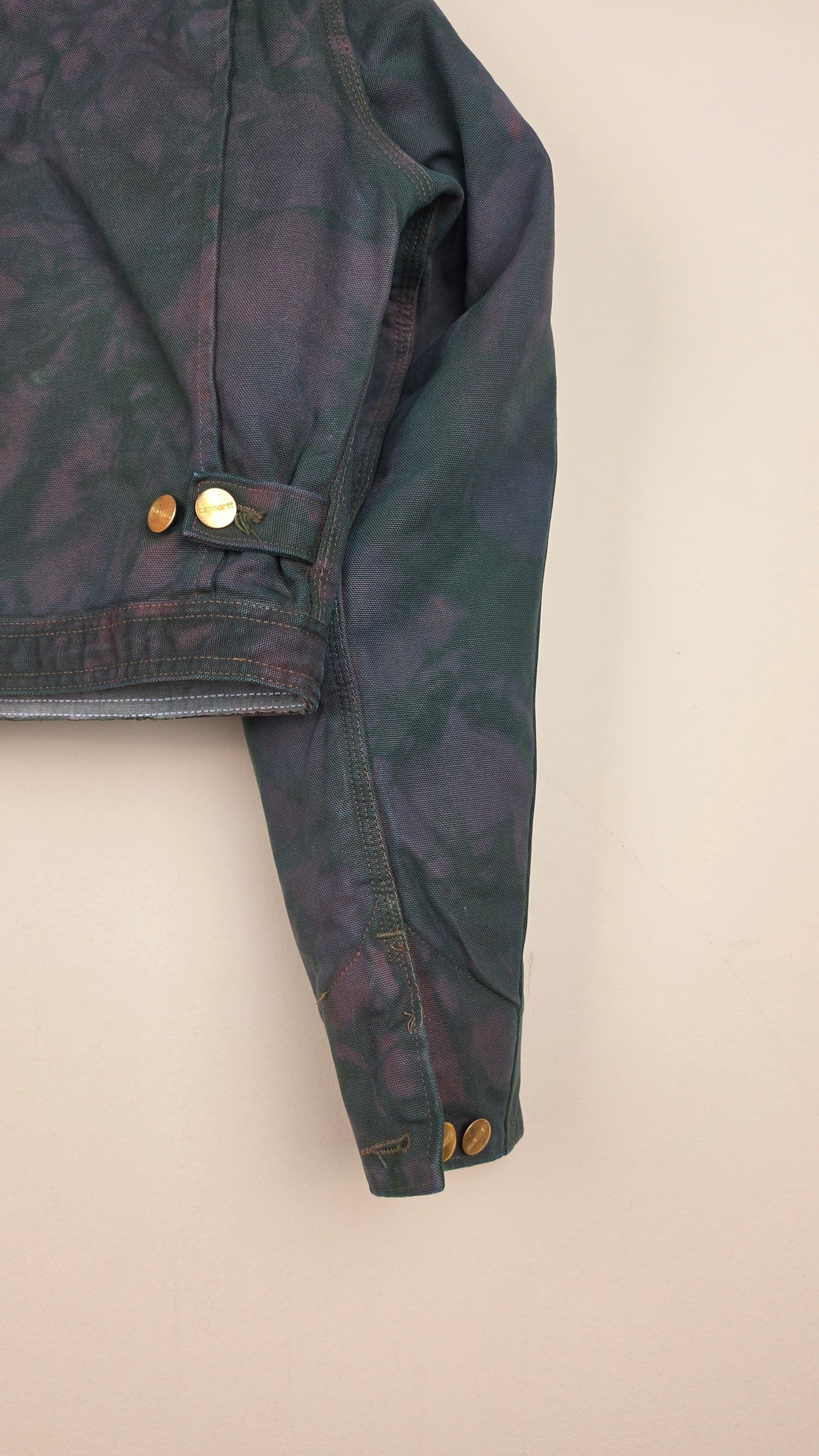 Vintage Carhartt X Detroit Cropped Jacket | Camo Green | Size M | AU02