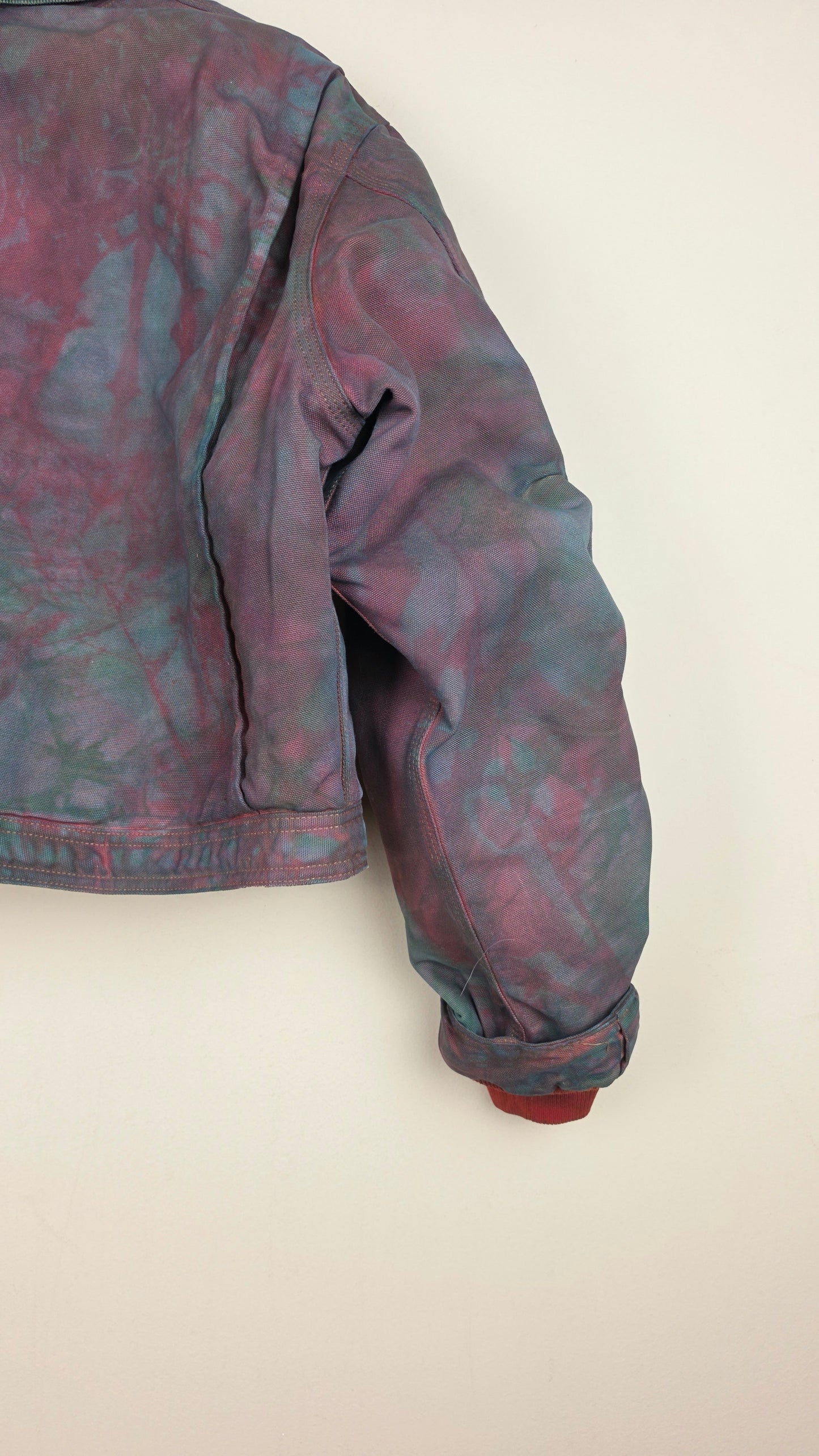 Vintage Carhartt X Detroit Cropped Jacket | Camo Green | Size L | AU03