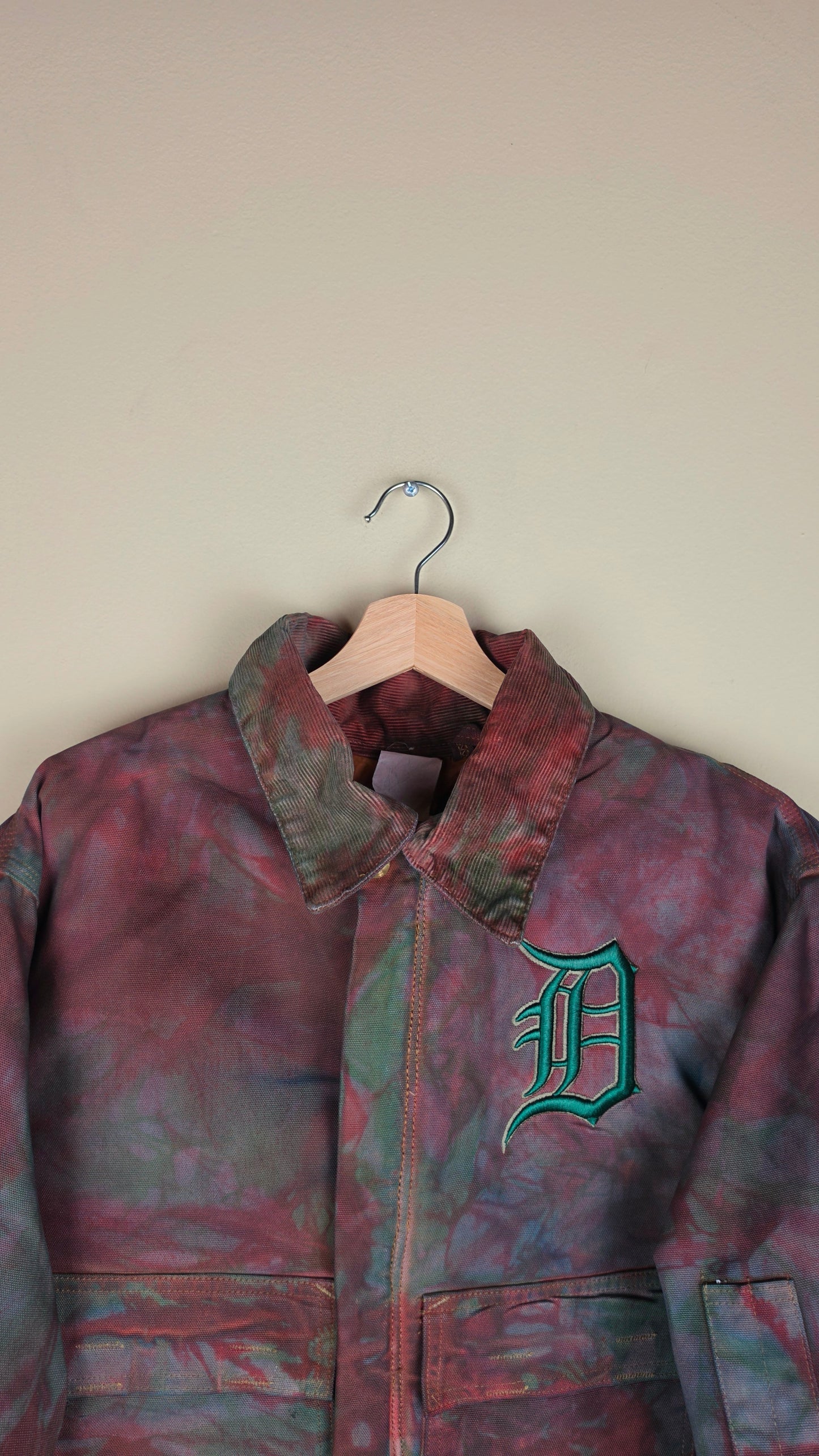 Vintage Carhartt X Detroit Cropped Jacket | Camo Green | Size XL | AU04