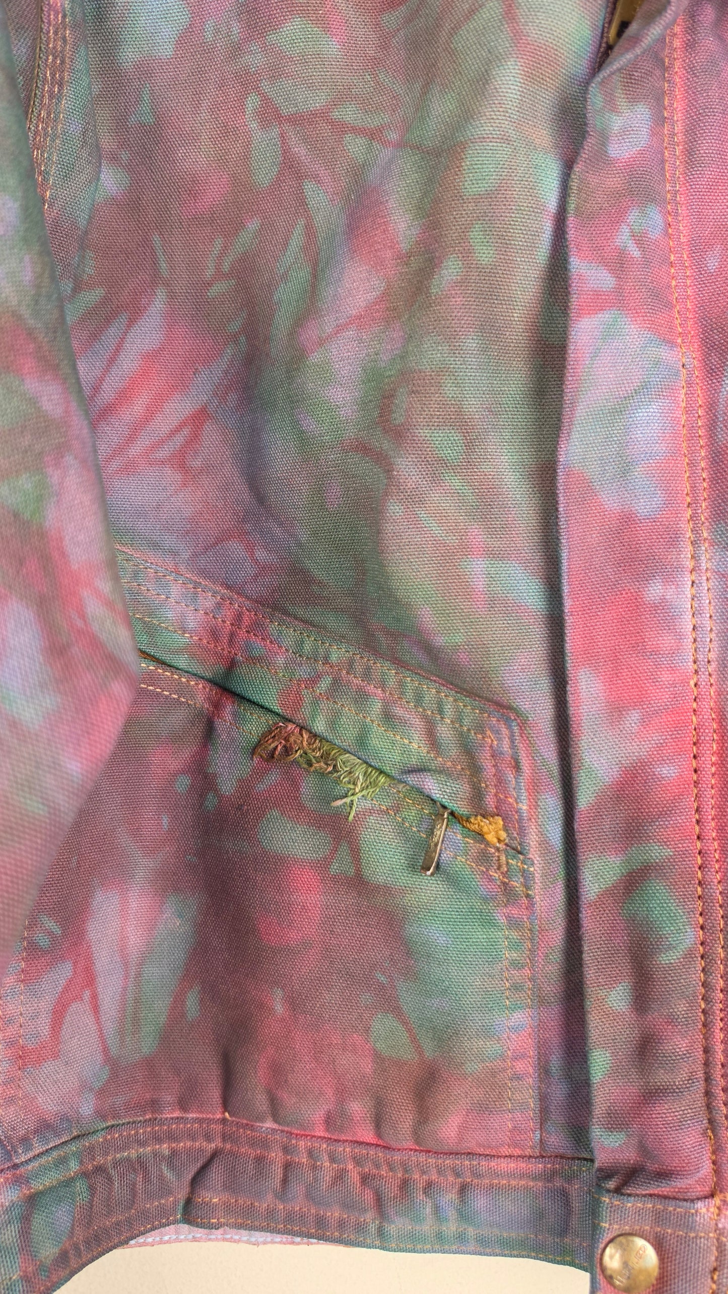 Vintage Carhartt X Detroit Cropped Jacket | Camo Green | Size S | AU05