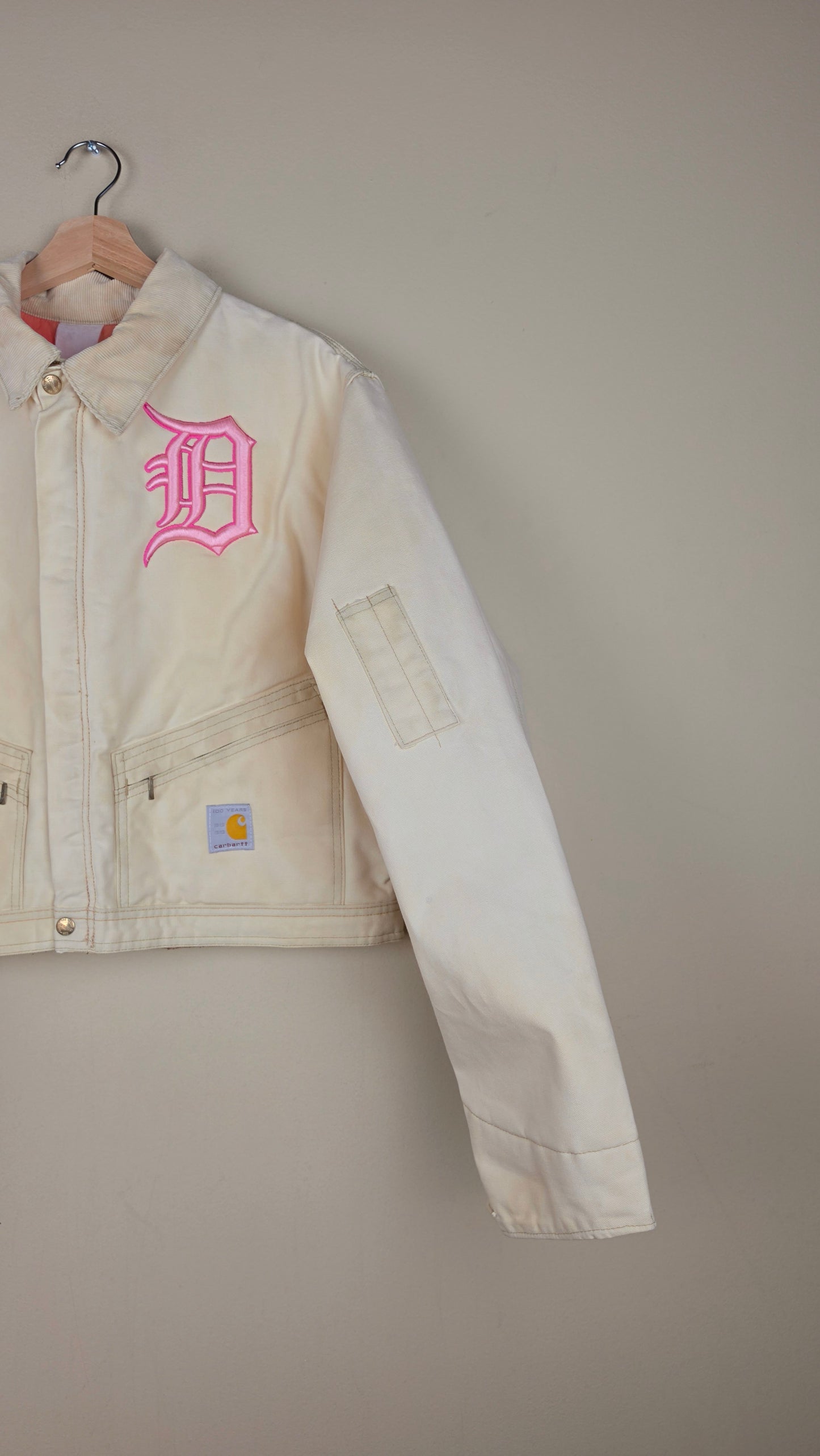 Vintage Carhartt X Detroit Cropped Jacket | Pastel | Size L | AU08