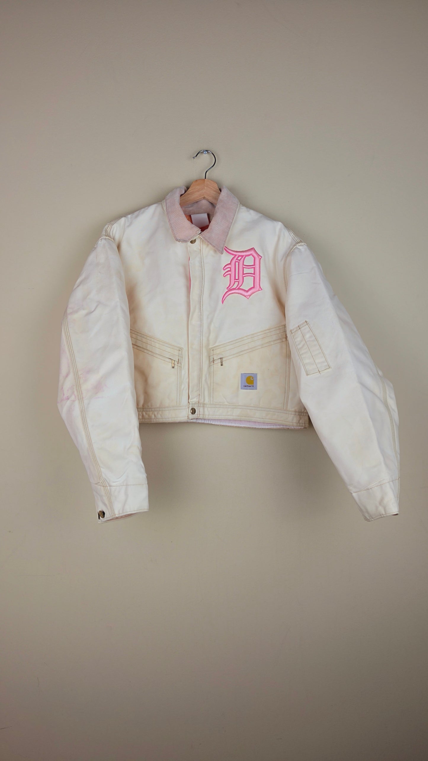 Vintage Carhartt X Detroit Cropped Jacket | Pastel | Size L | AU09