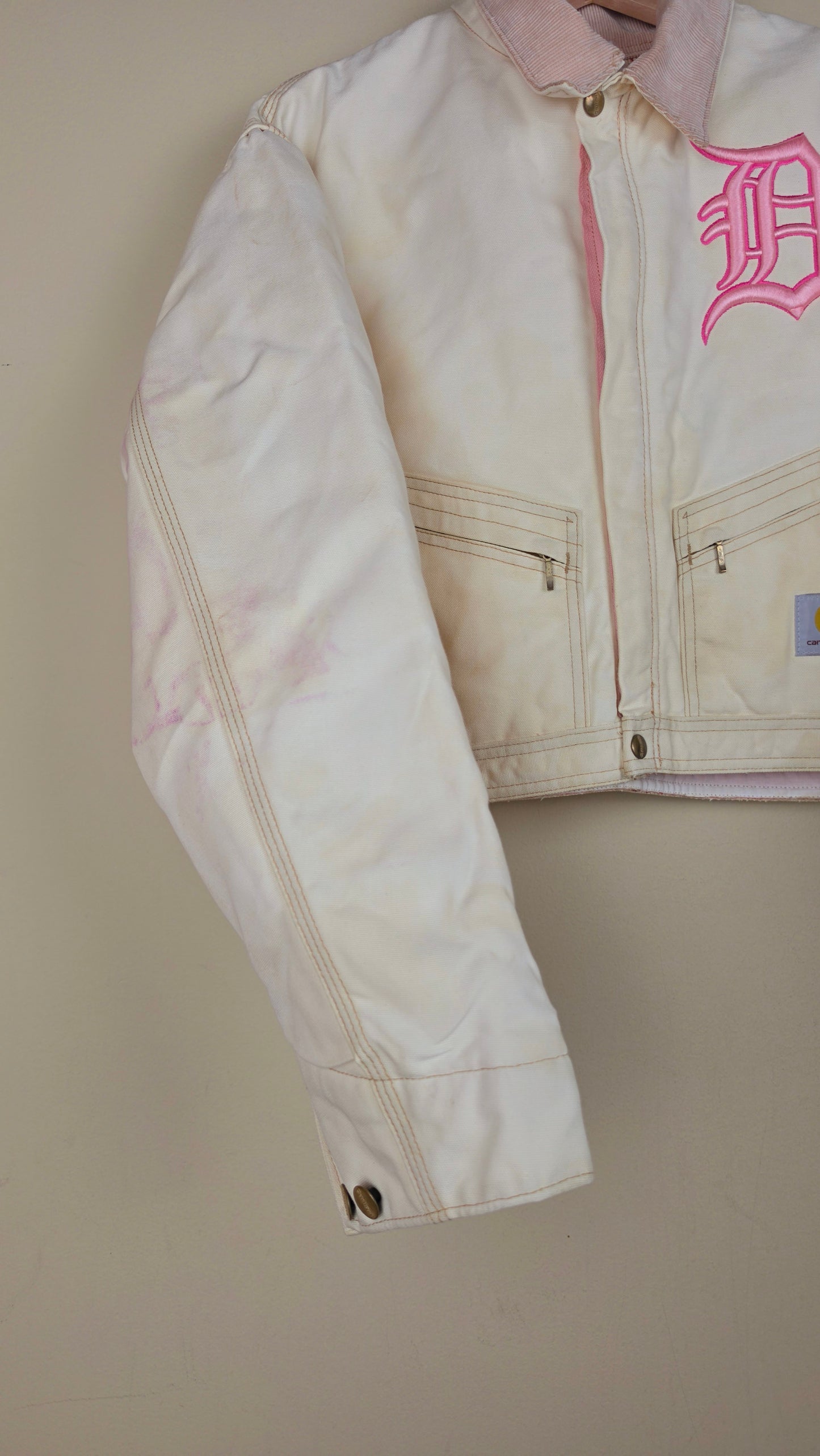 Vintage Carhartt X Detroit Cropped Jacket | Pastel | Size L | AU09