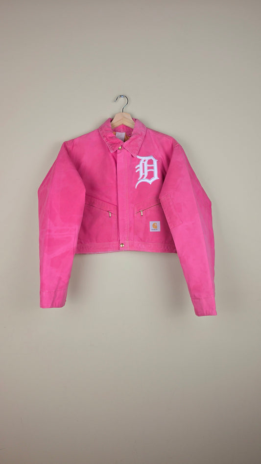 Vintage Carhartt X Detroit Cropped Jacket | Pink | Size S | AU12