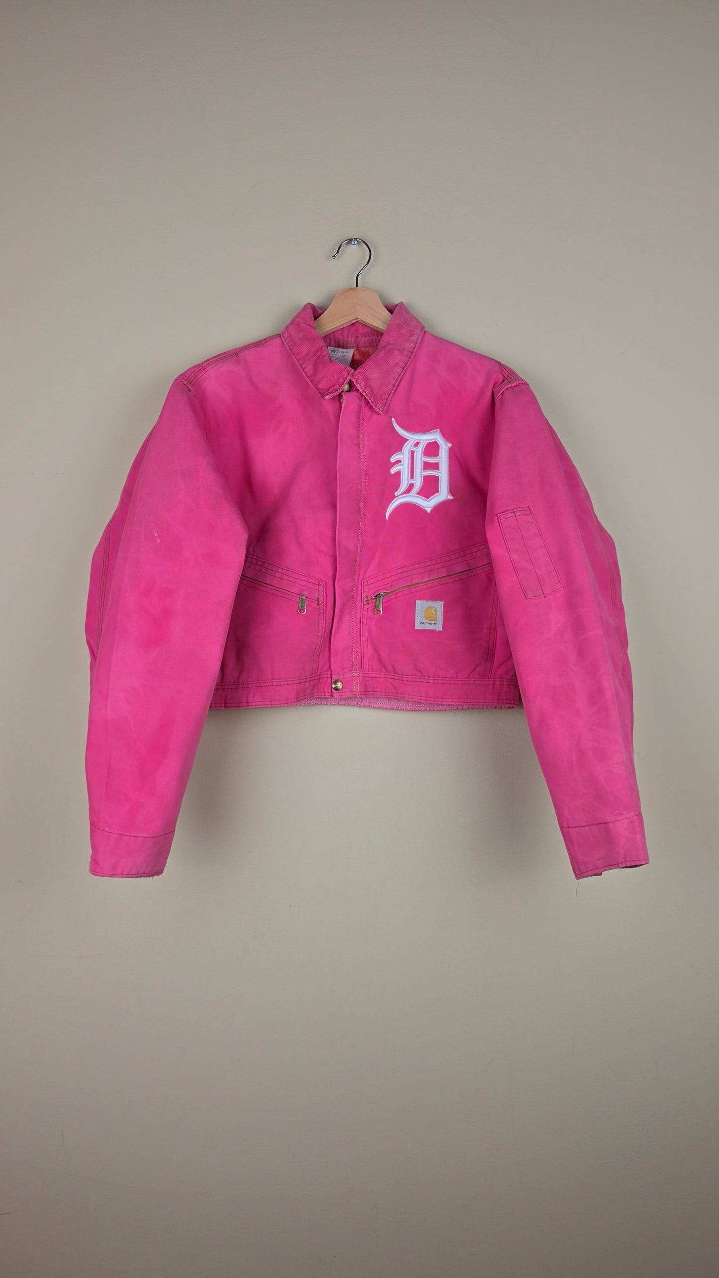 Vintage Carhartt X Detroit Cropped Jacket | Pink | Size M | AU14