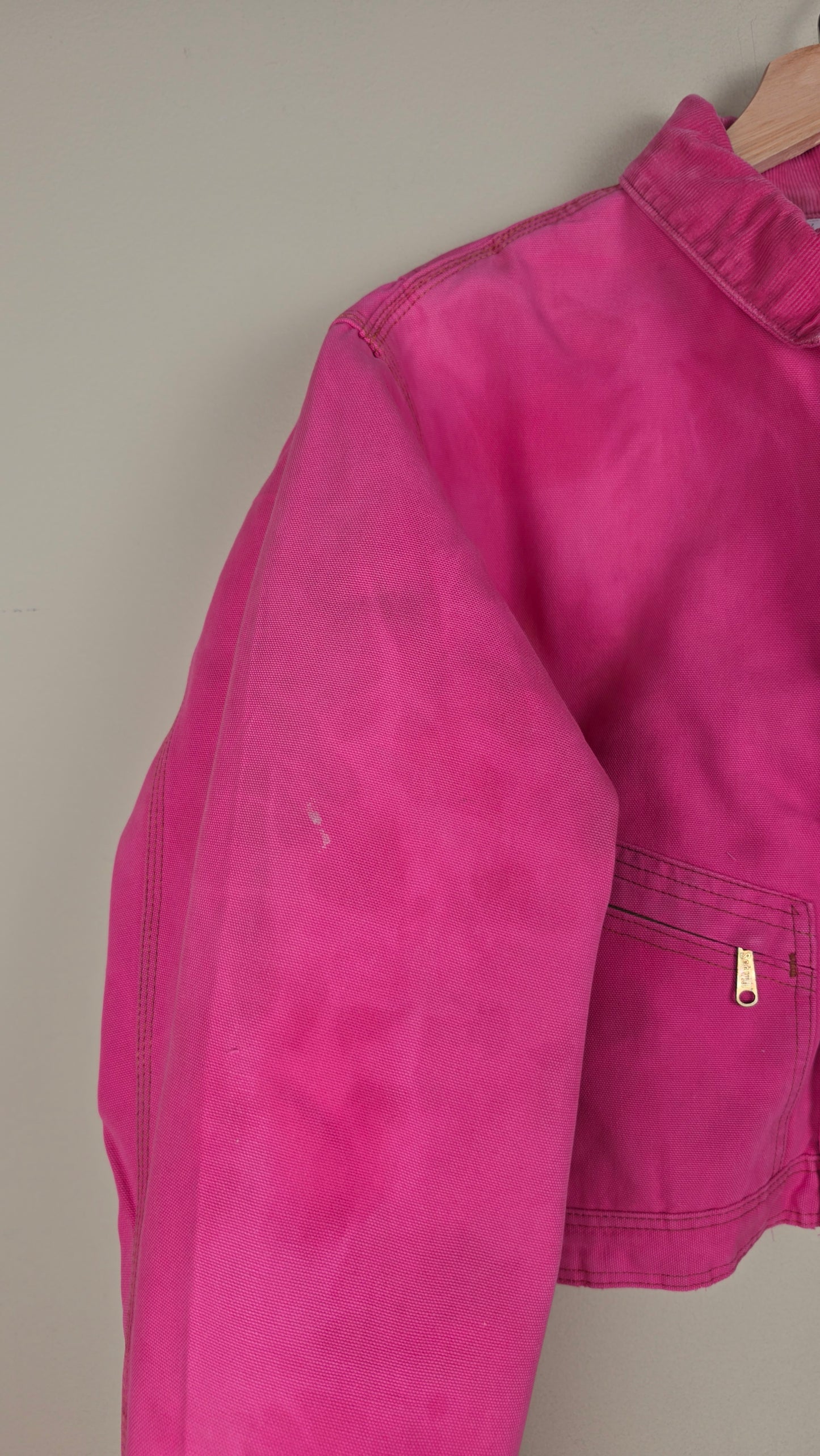 Vintage Carhartt X Detroit Cropped Jacket | Pink | Size M | AU14