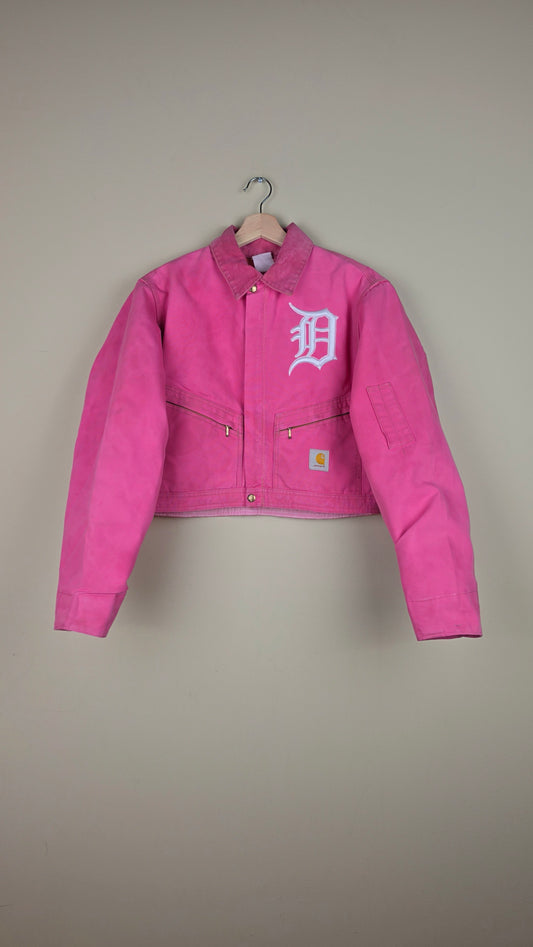 Vintage Carhartt X Detroit Cropped Jacket | Pink | Size S | AU15