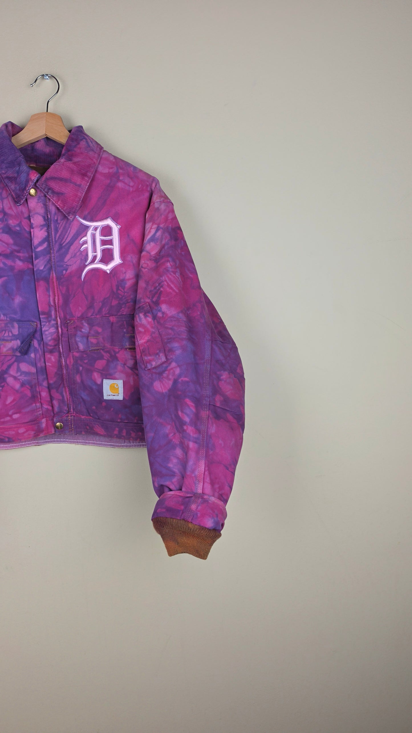 Vintage Carhartt X Detroit Cropped Jacket | Cotton Candy | Size XL| AU16