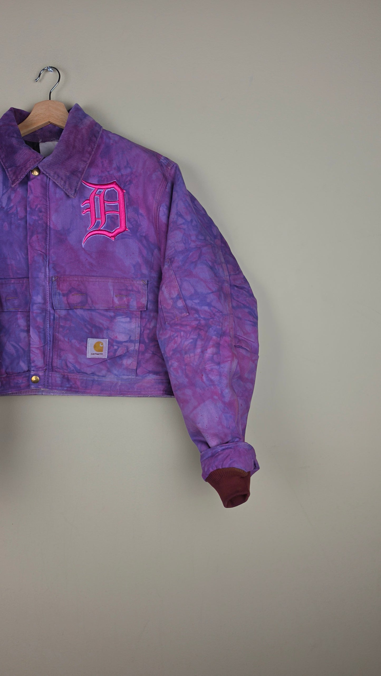 Vintage Carhartt X Detroit Cropped Jacket | Cotton Candy | Size L | AU19