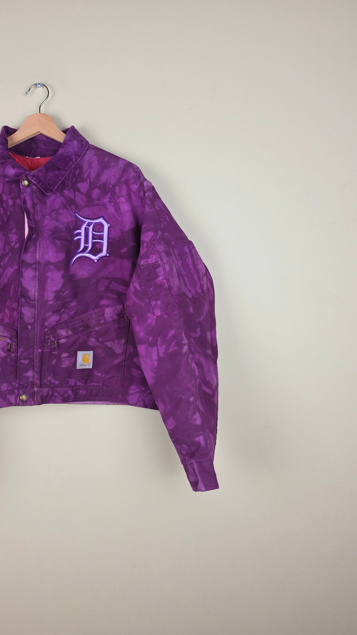 Vintage Carhartt X Detroit Cropped Jacket | Camo Purple | Size 2XL | AU20