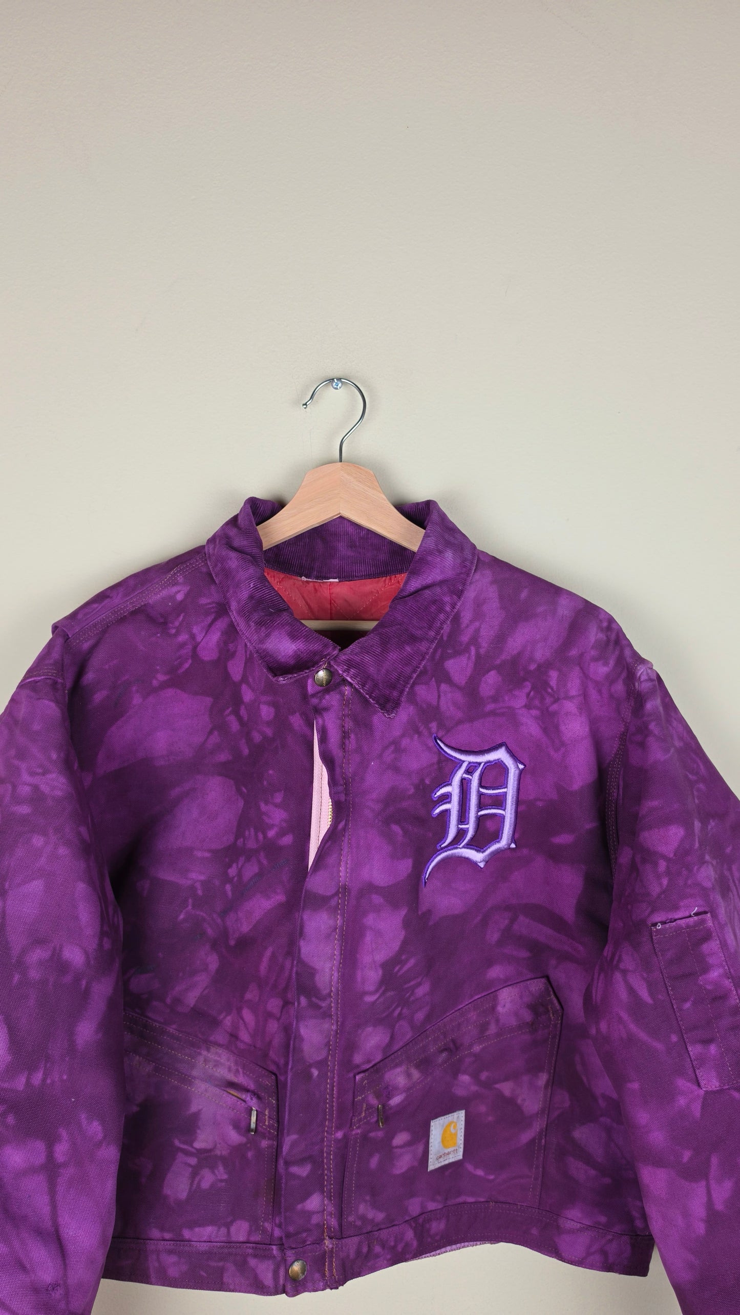 Vintage Carhartt X Detroit Cropped Jacket | Camo Purple | Size 2XL | AU20