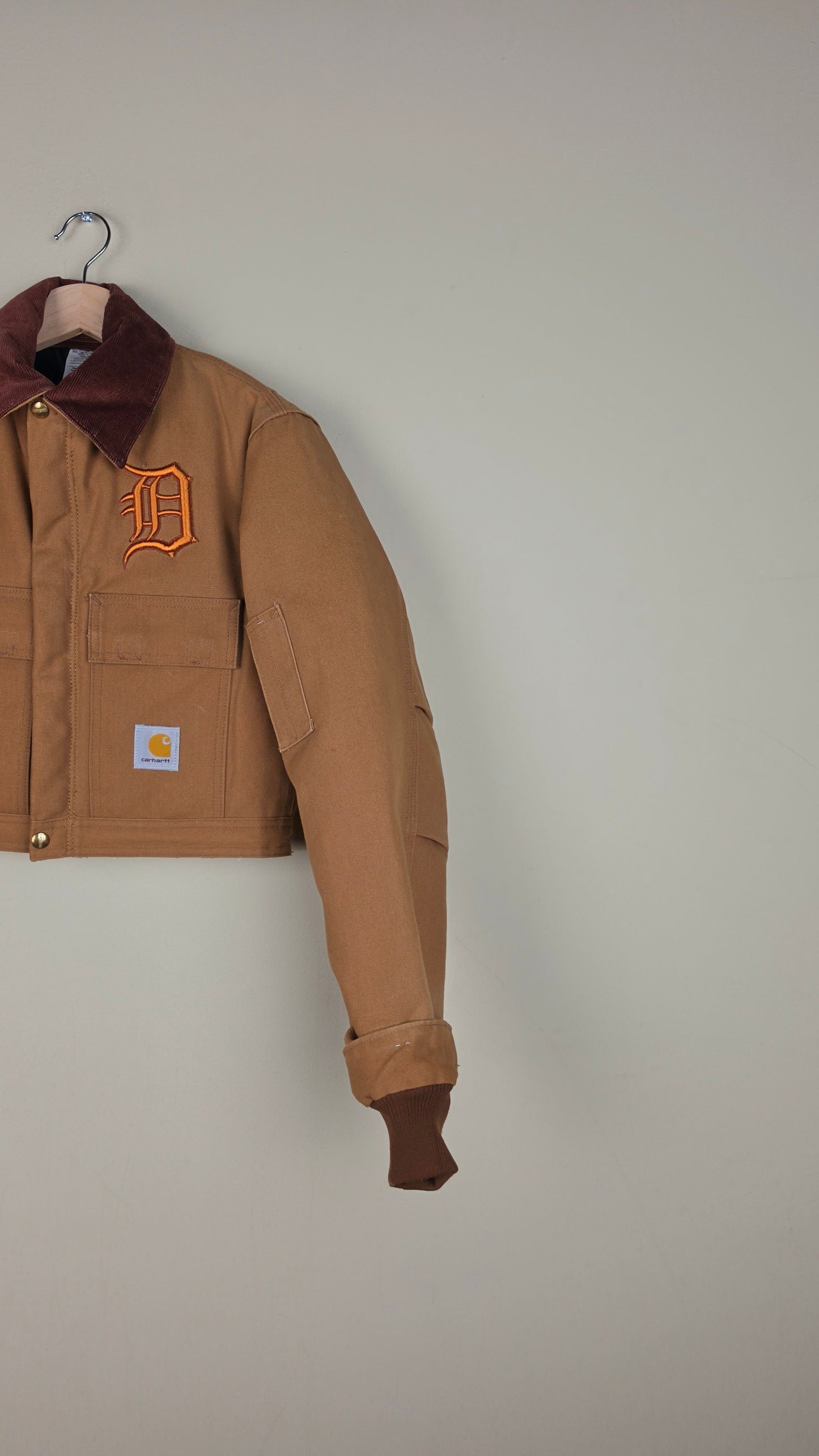 Vintage Carhartt X Detroit Cropped Jacket | Carton Brown | Size XS | AU21