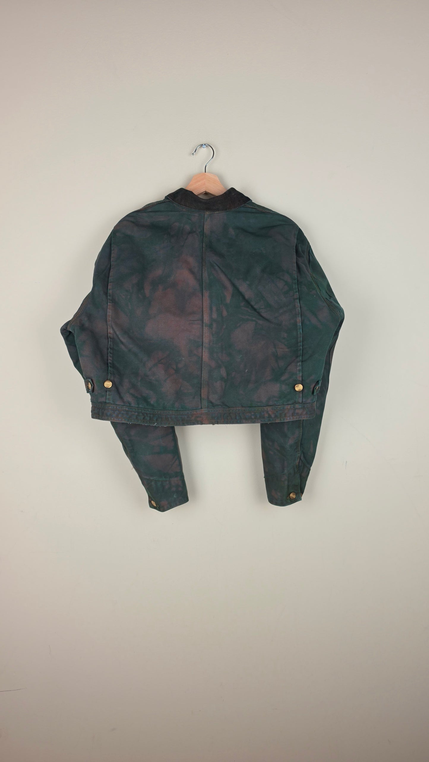 Vintage Carhartt X Detroit Cropped Jacket | Camo Green | Size L | AU25