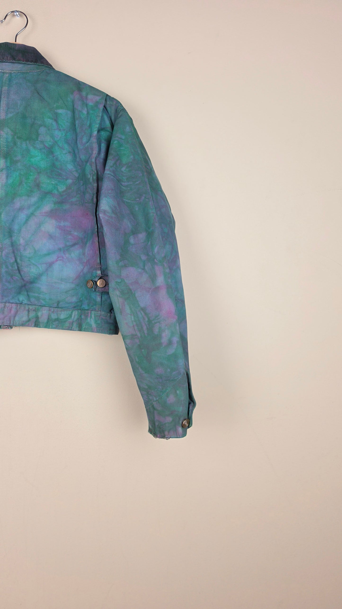 Vintage Carhartt X Detroit Cropped Jacket | Camo Green | Size S | AU27