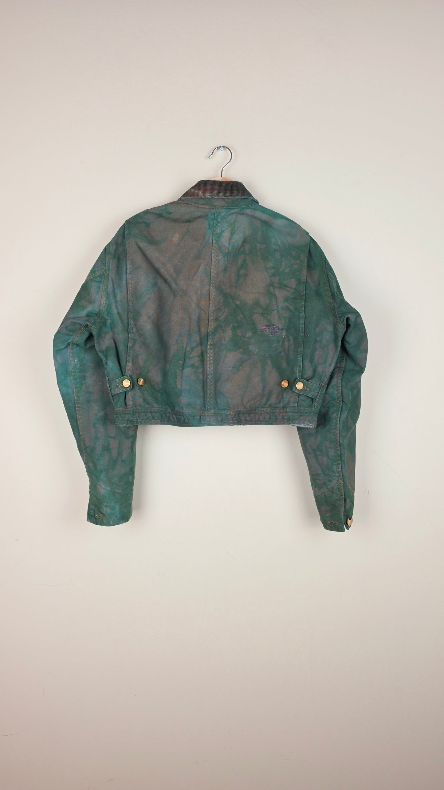 Vintage Carhartt X Detroit Cropped Jacket | Camo Green | Size S | AU29