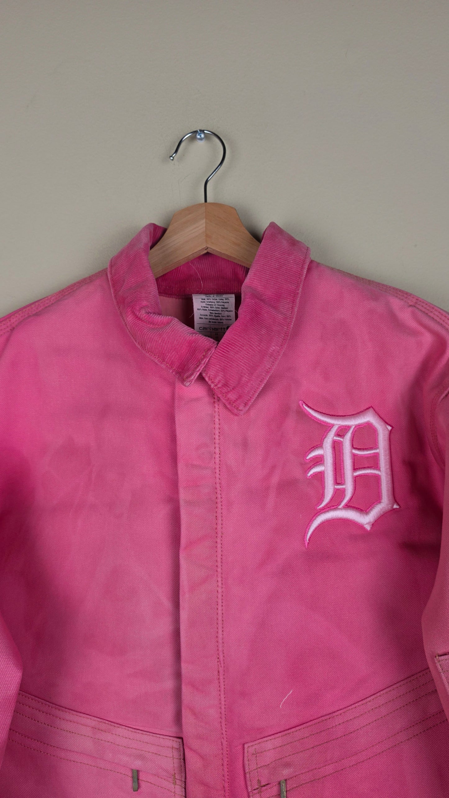 Vintage Carhartt X Detroit Cropped Jacket | Pink | Size L | AU35