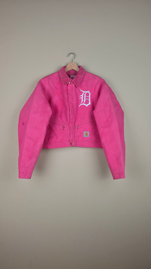 Vintage Carhartt X Detroit Cropped Jacket | Pink | Size XL | AU36