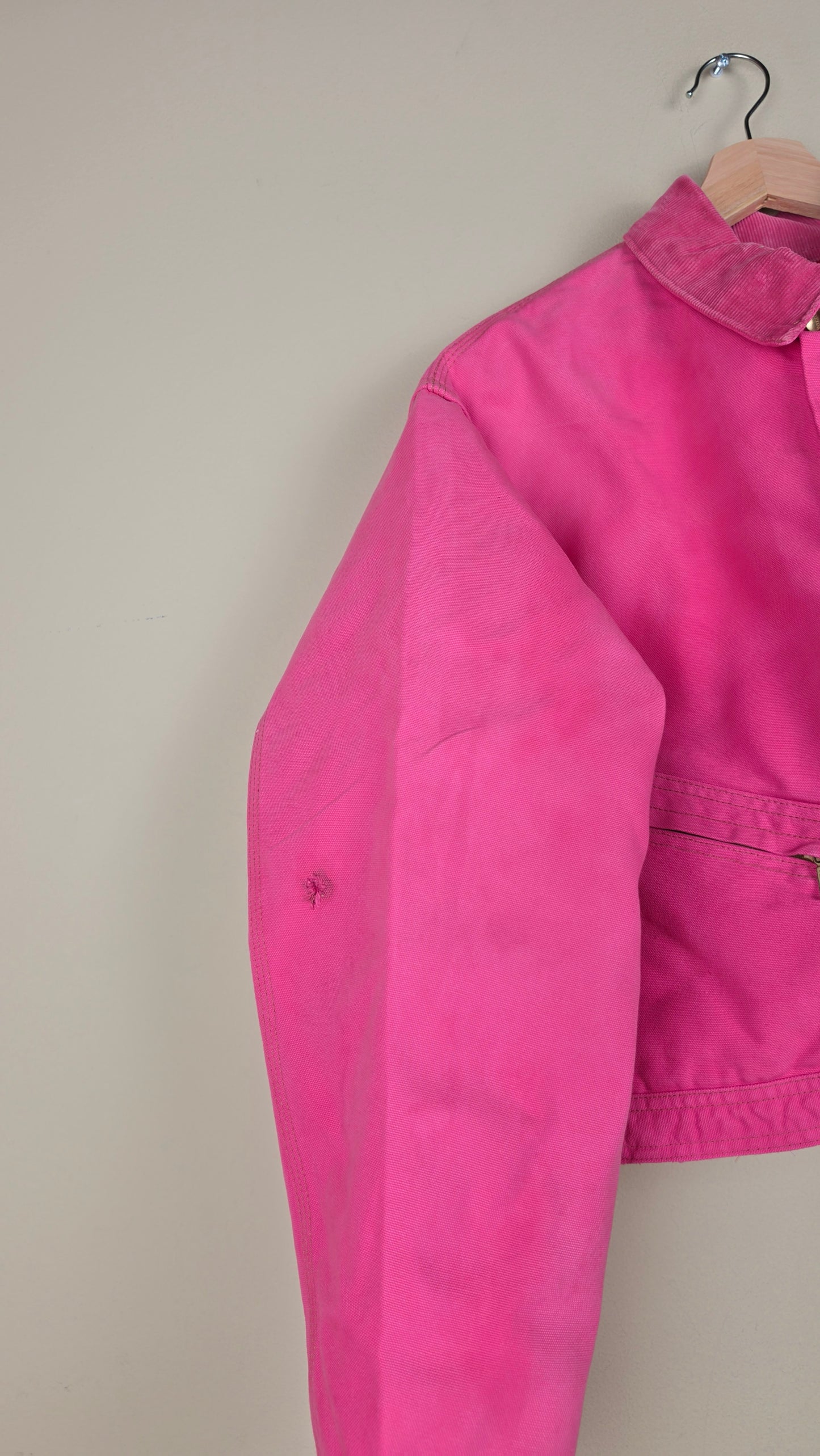 Vintage Carhartt X Detroit Cropped Jacket | Pink | Size XL | AU36