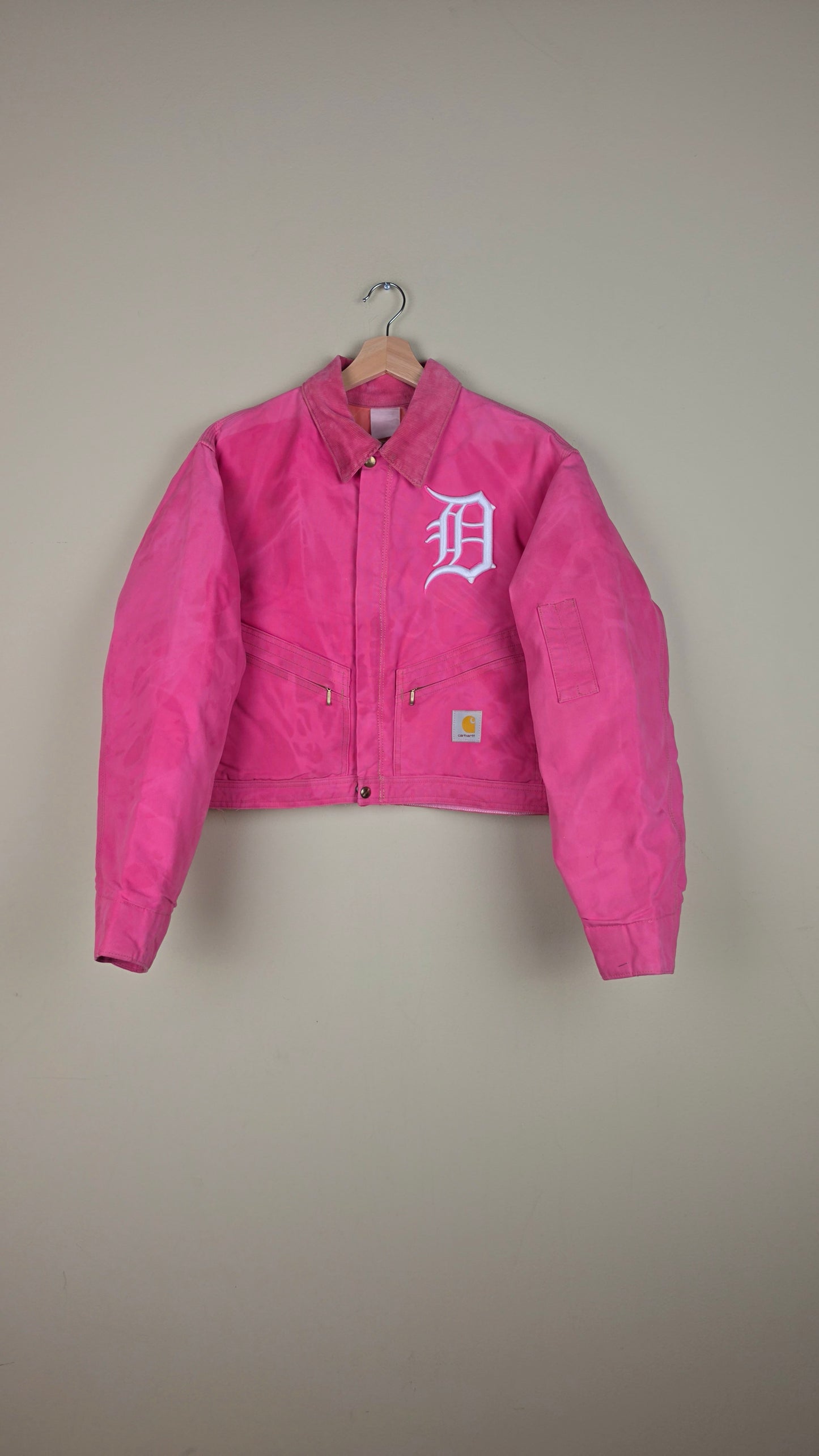Vintage Carhartt X Detroit Cropped Jacket | Pink | Size L | AU37