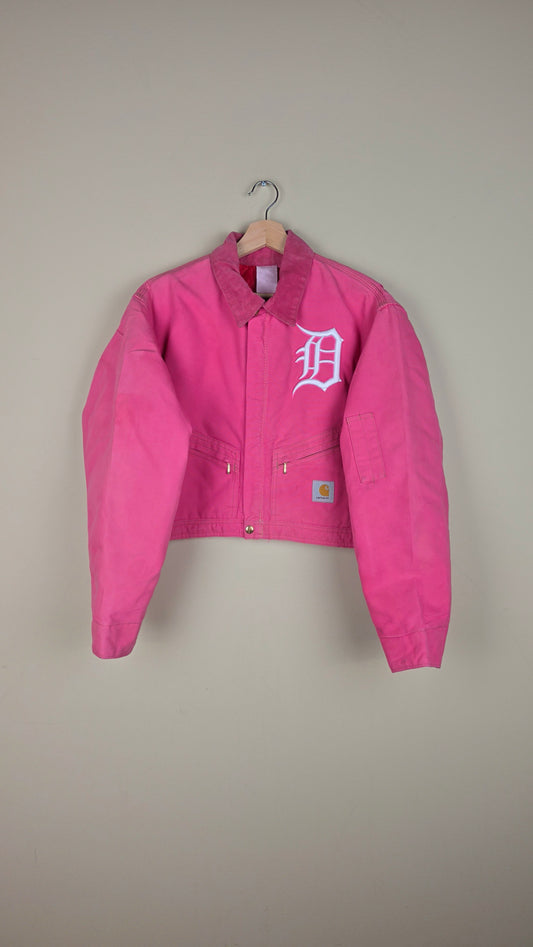 Vintage Carhartt X Detroit Cropped Jacket | Pink | Size L | AU38