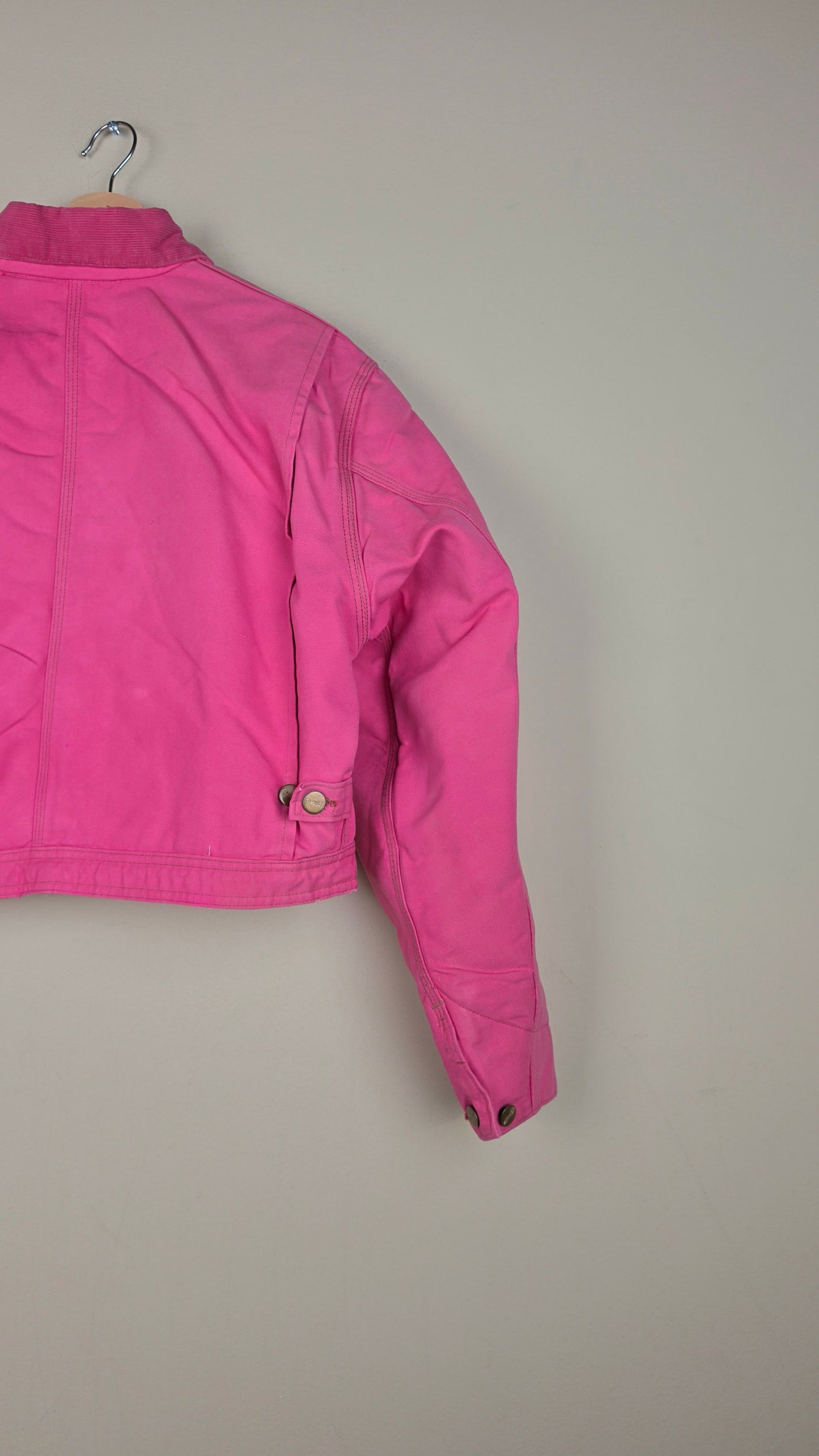 Vintage Carhartt X Detroit Cropped Jacket | Pink | Size L | AU38