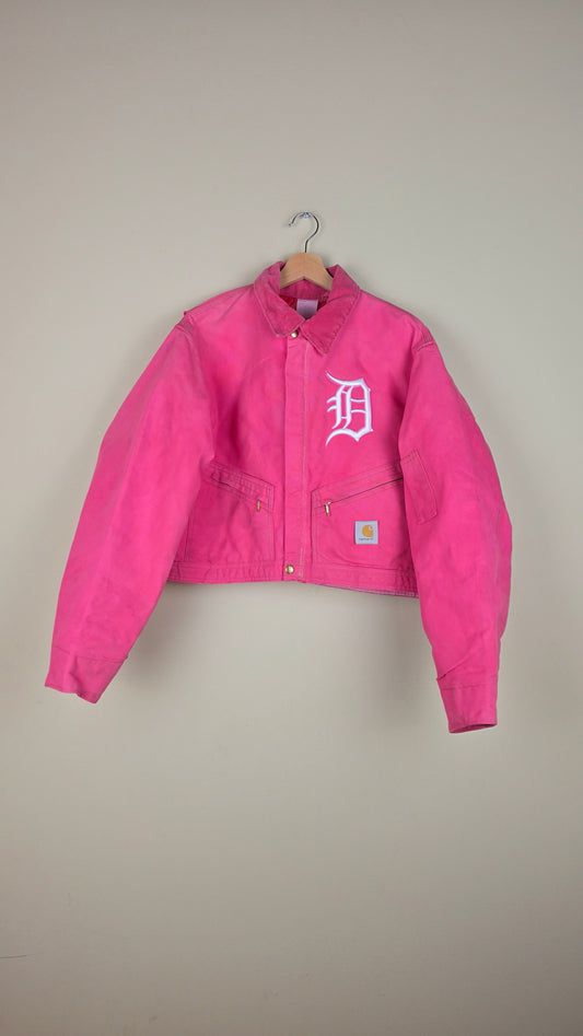 Vintage Carhartt X Detroit Cropped Jacket | Pink | Size L | AU39