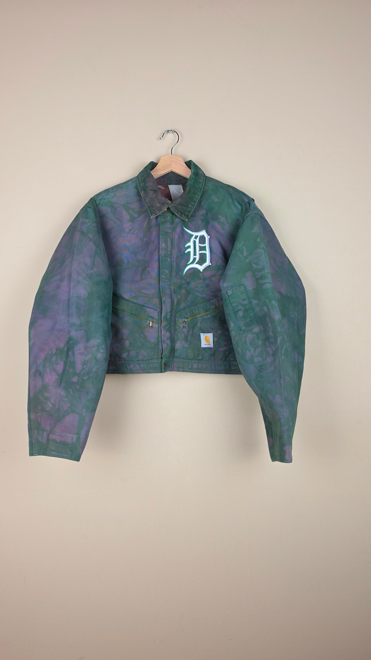 Vintage Carhartt X Detroit Cropped Jacket | Camo Green | Size XL | AU40