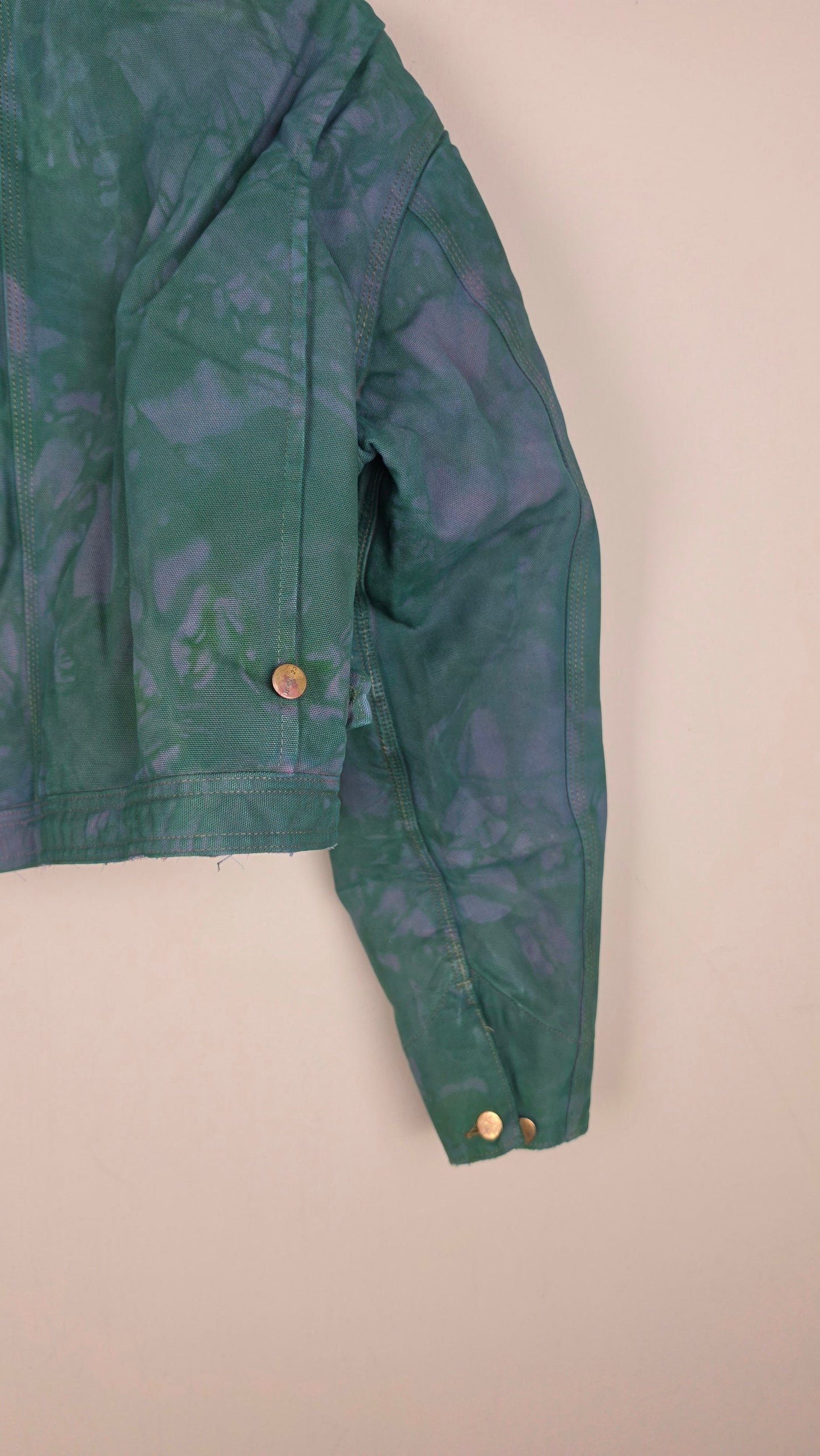 Vintage Carhartt X Detroit Cropped Jacket | Camo Green | Size L | AU41