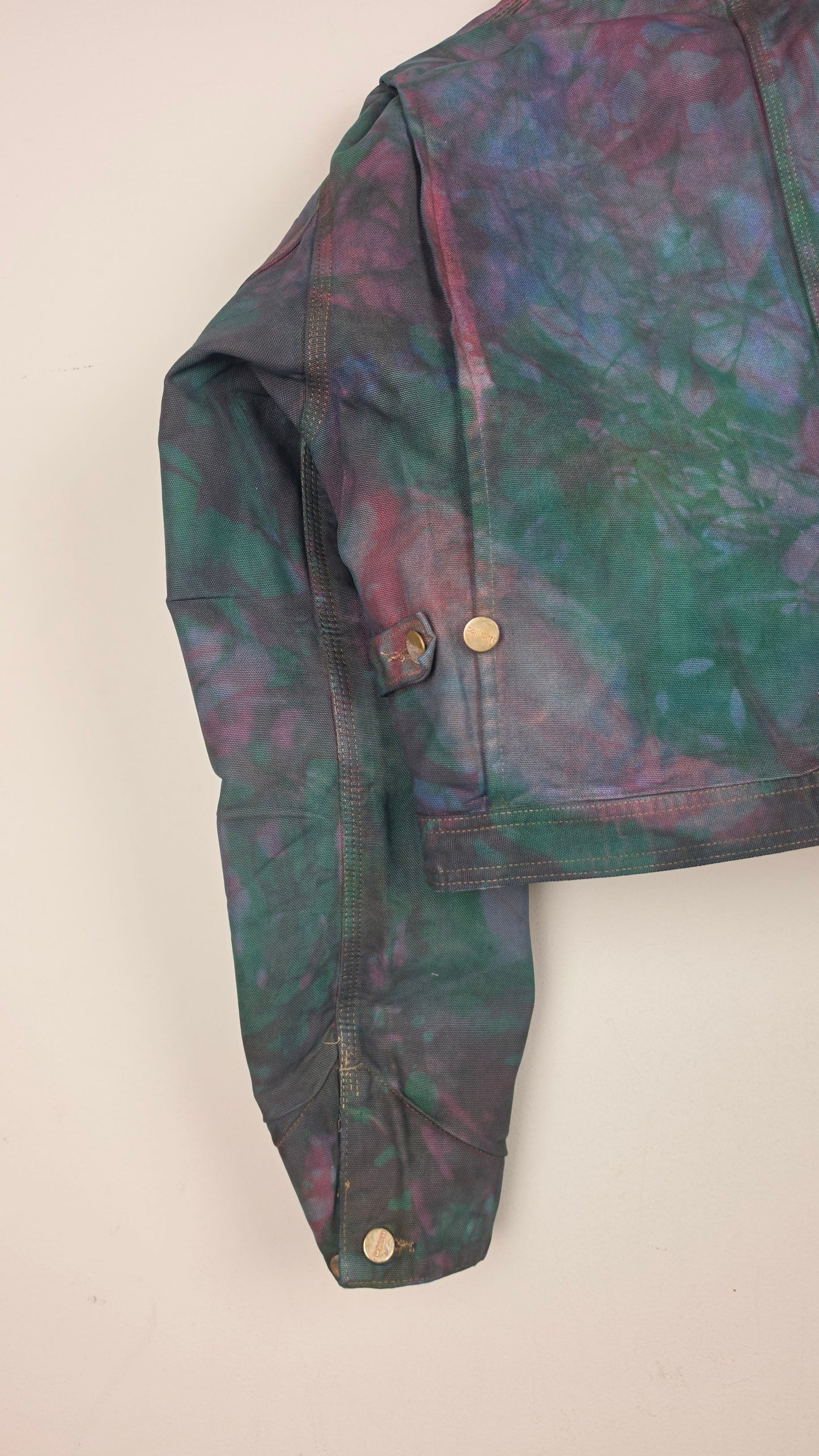 Vintage Carhartt X Detroit Cropped Jacket | Camo Green | Size L | AU42