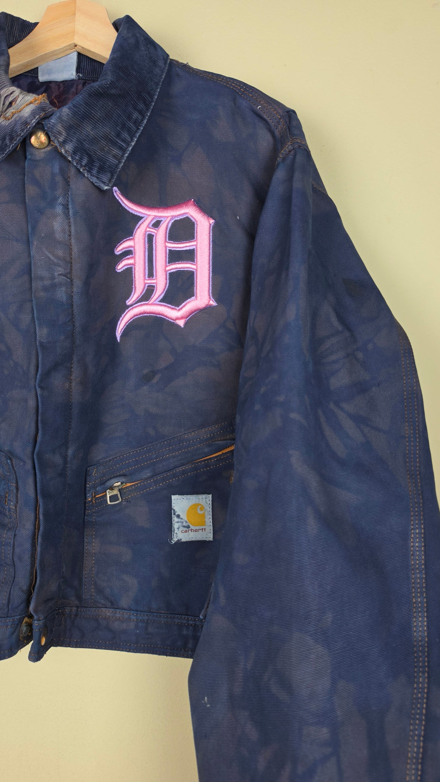 Vintage DISTRESSED Carhartt X Detroit Cropped Jacket | Calm Blue | Size M | AU50