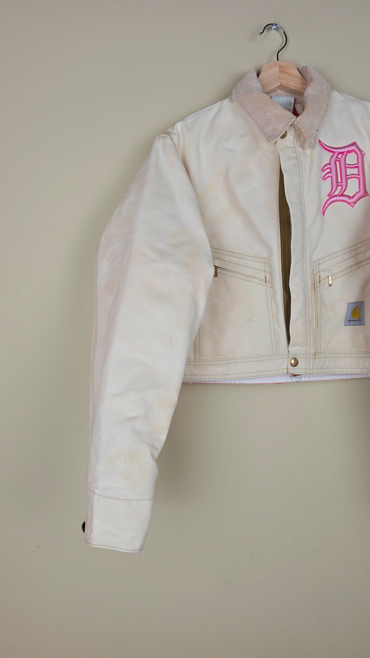 Vintage Carhartt X Detroit Cropped Jacket | Pastel | Size S | AU58
