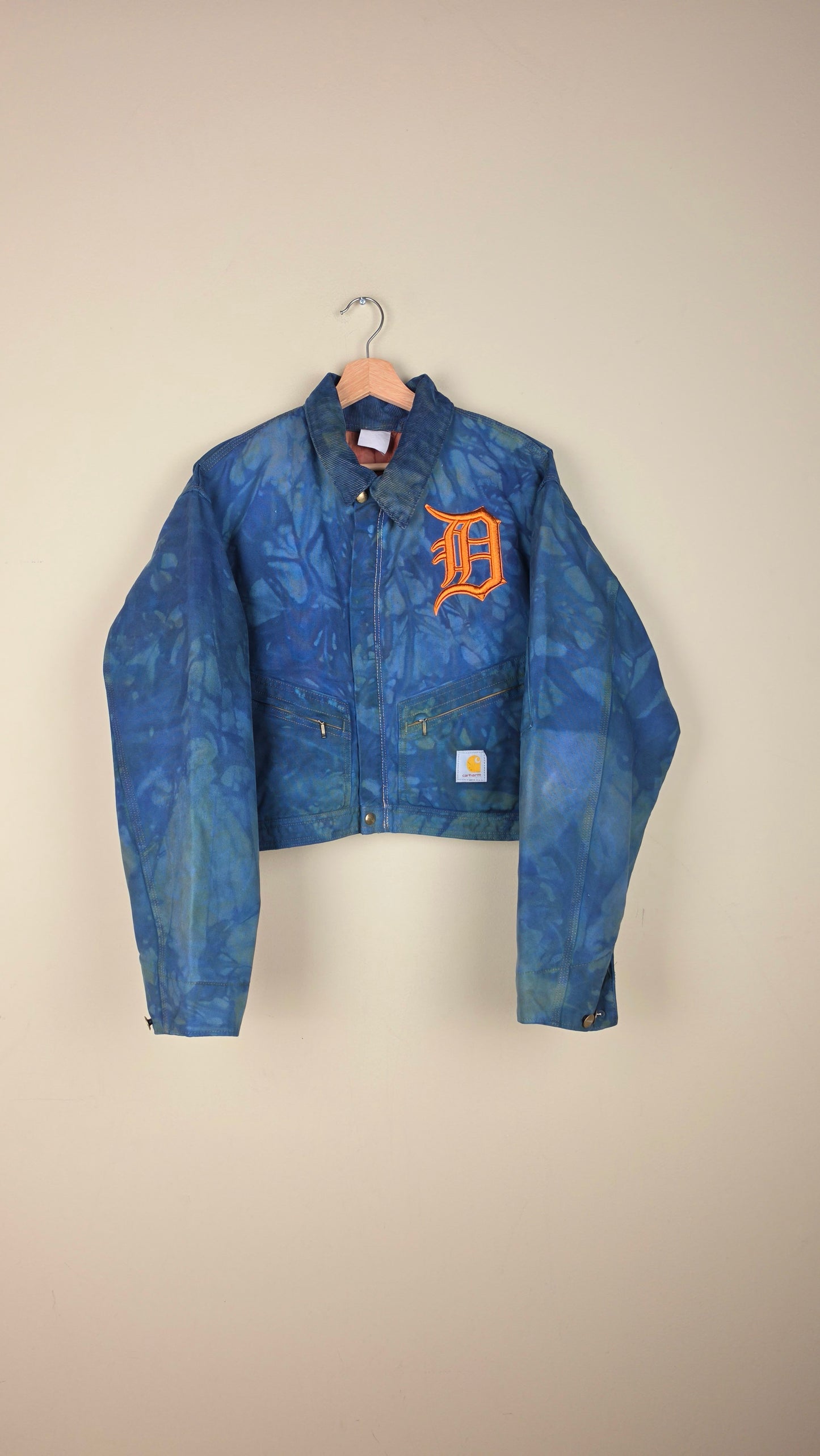 Vintage Carhartt X Detroit Cropped Jacket | Camo Blue | Size XL | AU60
