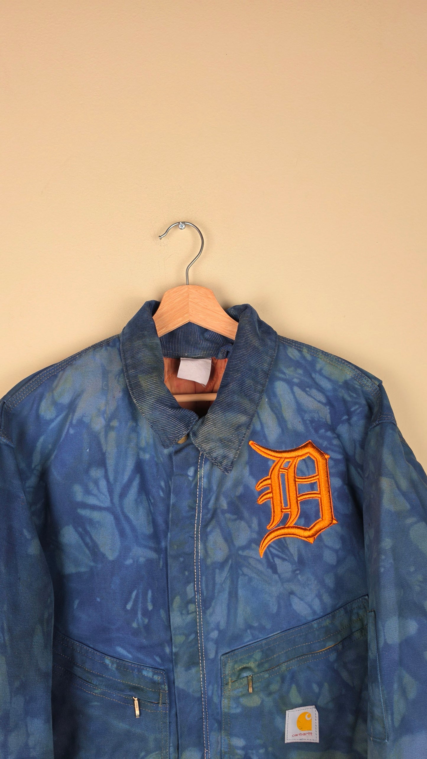 Vintage Carhartt X Detroit Cropped Jacket | Camo Blue | Size XL | AU60