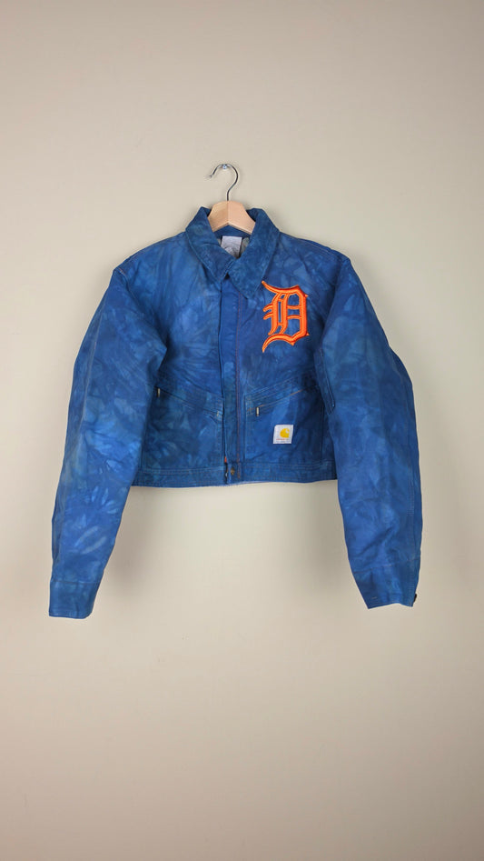 Vintage Carhartt X Detroit Cropped Jacket | Camo Blue | Size S | AU61
