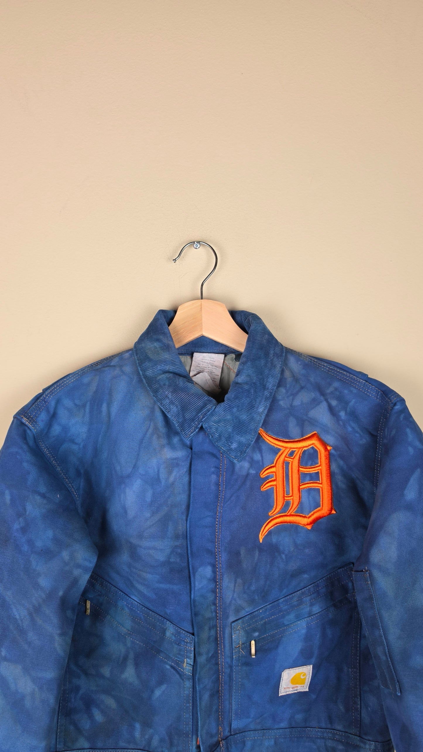 Vintage Carhartt X Detroit Cropped Jacket | Camo Blue | Size S | AU61