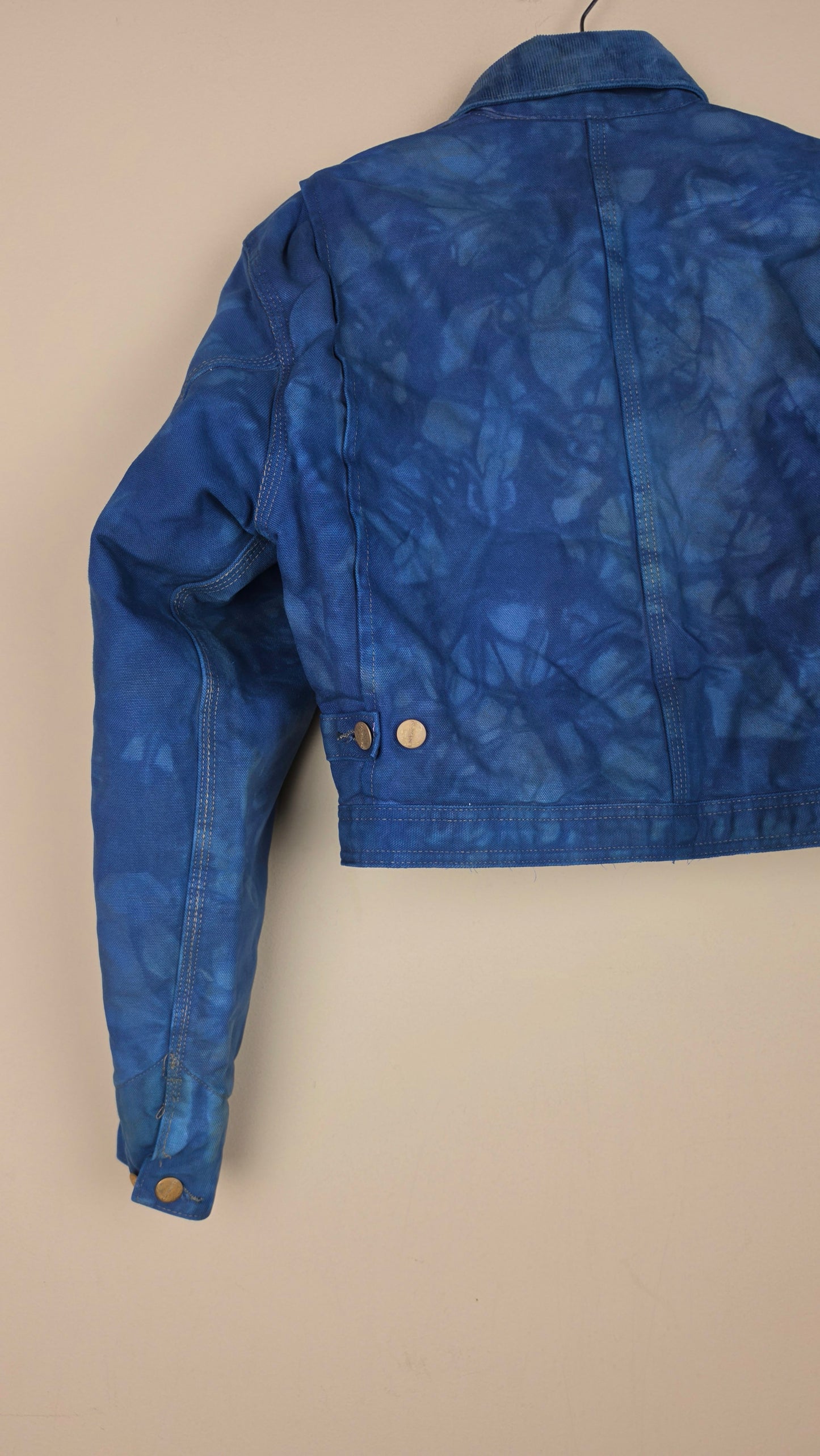 Vintage Carhartt X Detroit Cropped Jacket | Camo Blue | Size S | AU61