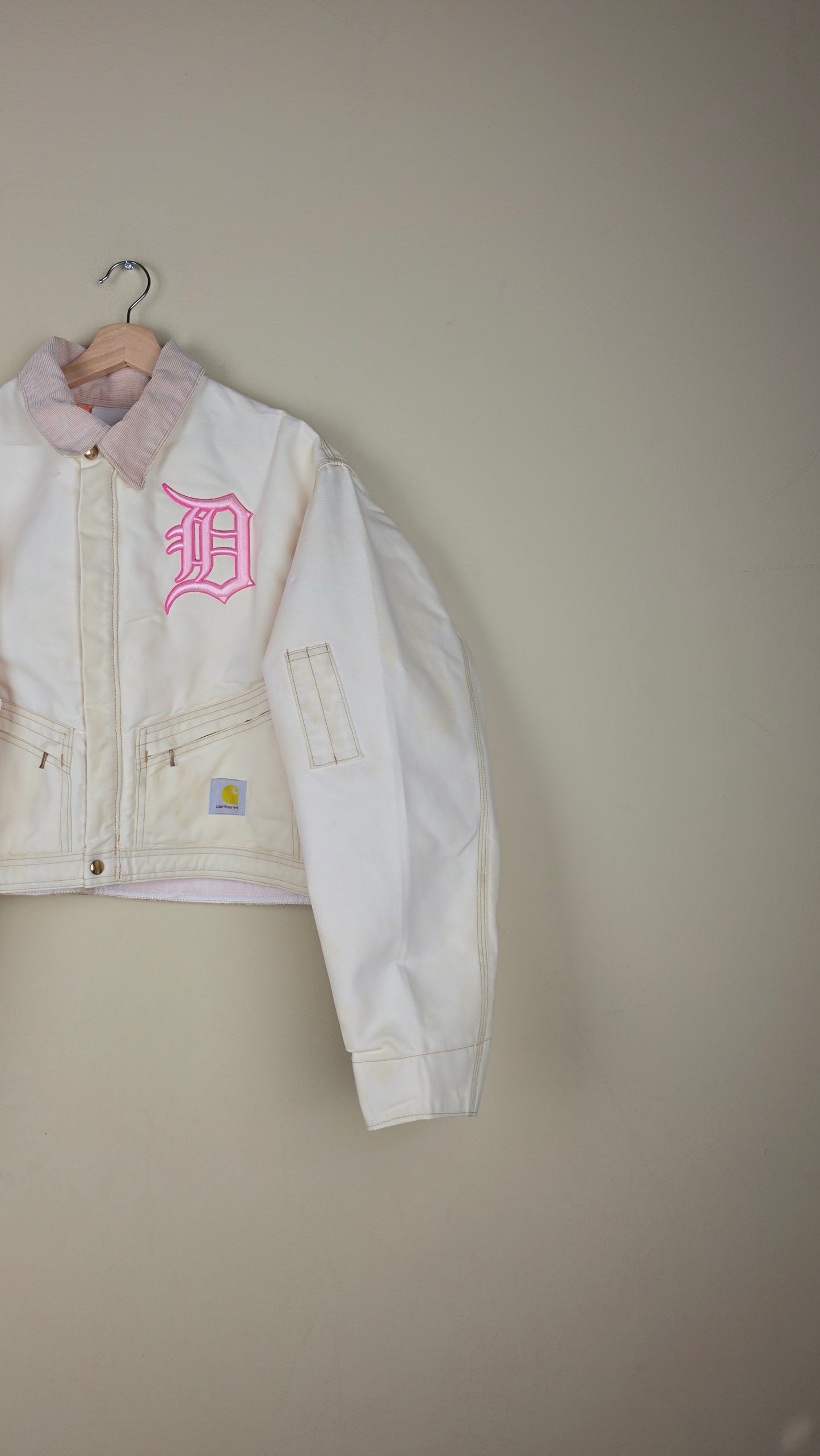 Vintage Carhartt X Detroit Cropped Jacket | Pastel | Size L | KR12