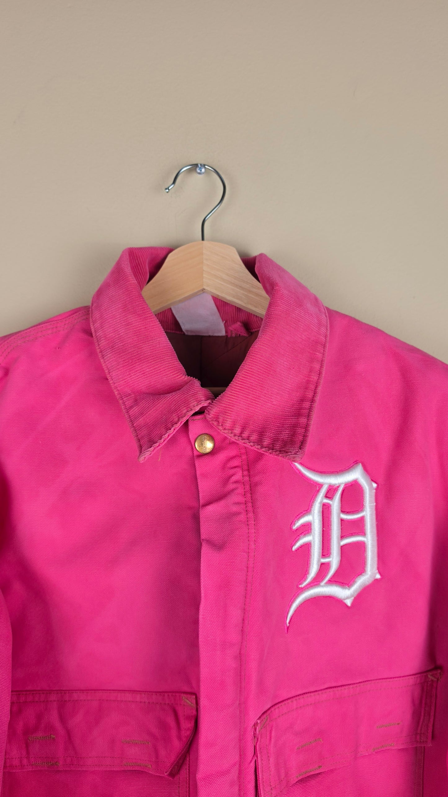 Vintage Carhartt X Detroit Cropped Jacket | Pink | Size XL | AU70