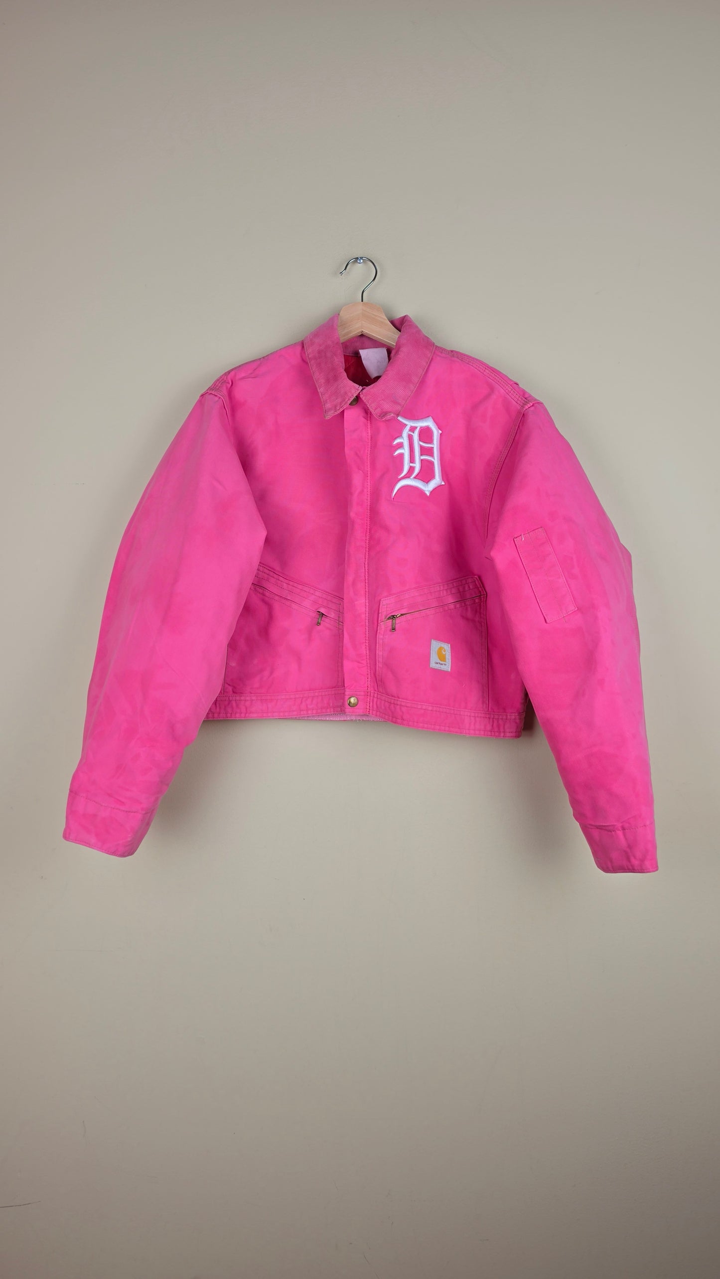 Vintage Carhartt X Detroit Cropped Jacket | Pink | Size 2XL | AU74