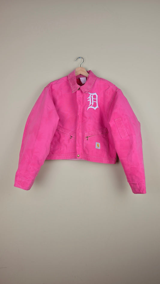 Vintage Carhartt X Detroit Cropped Jacket | Pink | Size 2XL | AU74