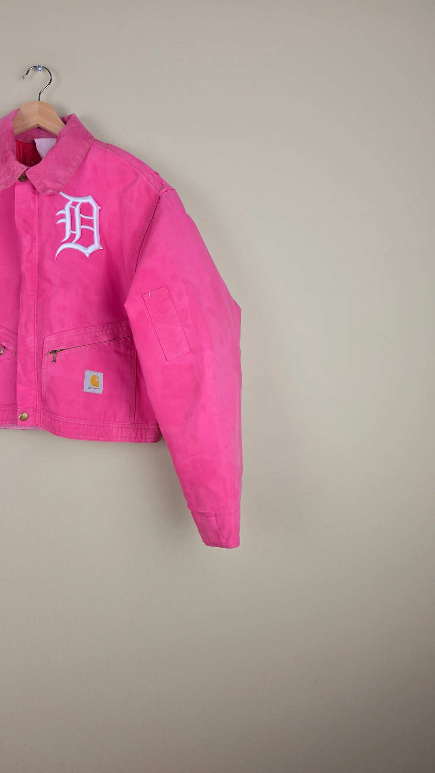 Vintage Carhartt X Detroit Cropped Jacket | Pink | Size 2XL | AU74