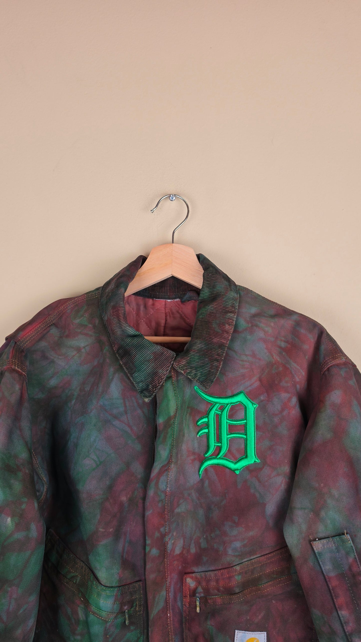 Vintage Carhartt X Detroit Cropped Jacket | Camo Green | Size XL | AU75