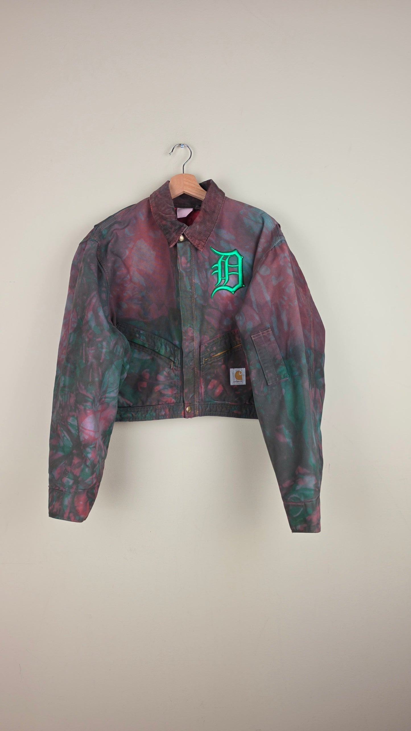 Vintage Carhartt X Detroit Cropped Jacket | Camo Green | Size XL | AU77