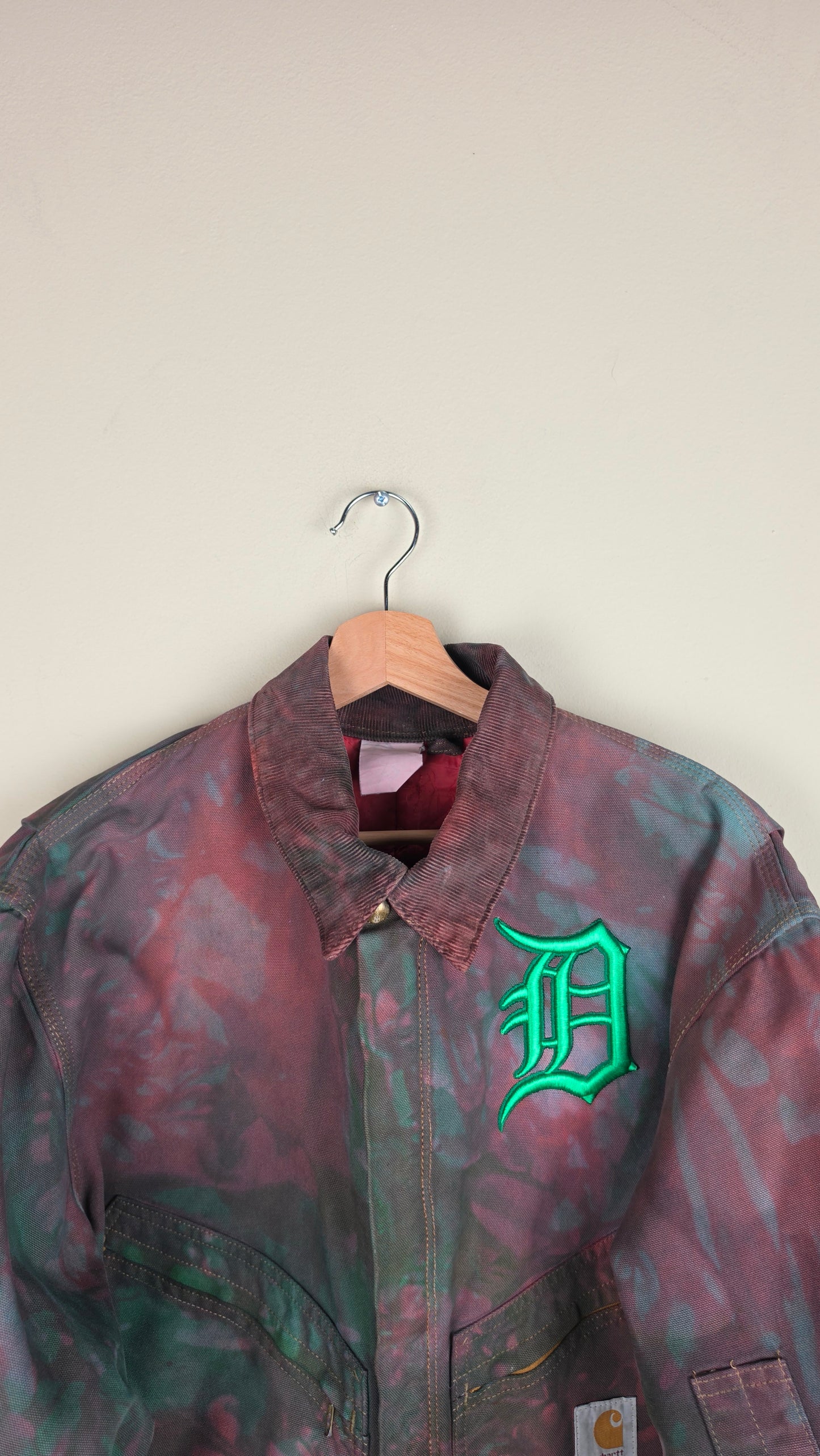 Vintage Carhartt X Detroit Cropped Jacket | Camo Green | Size XL | AU77