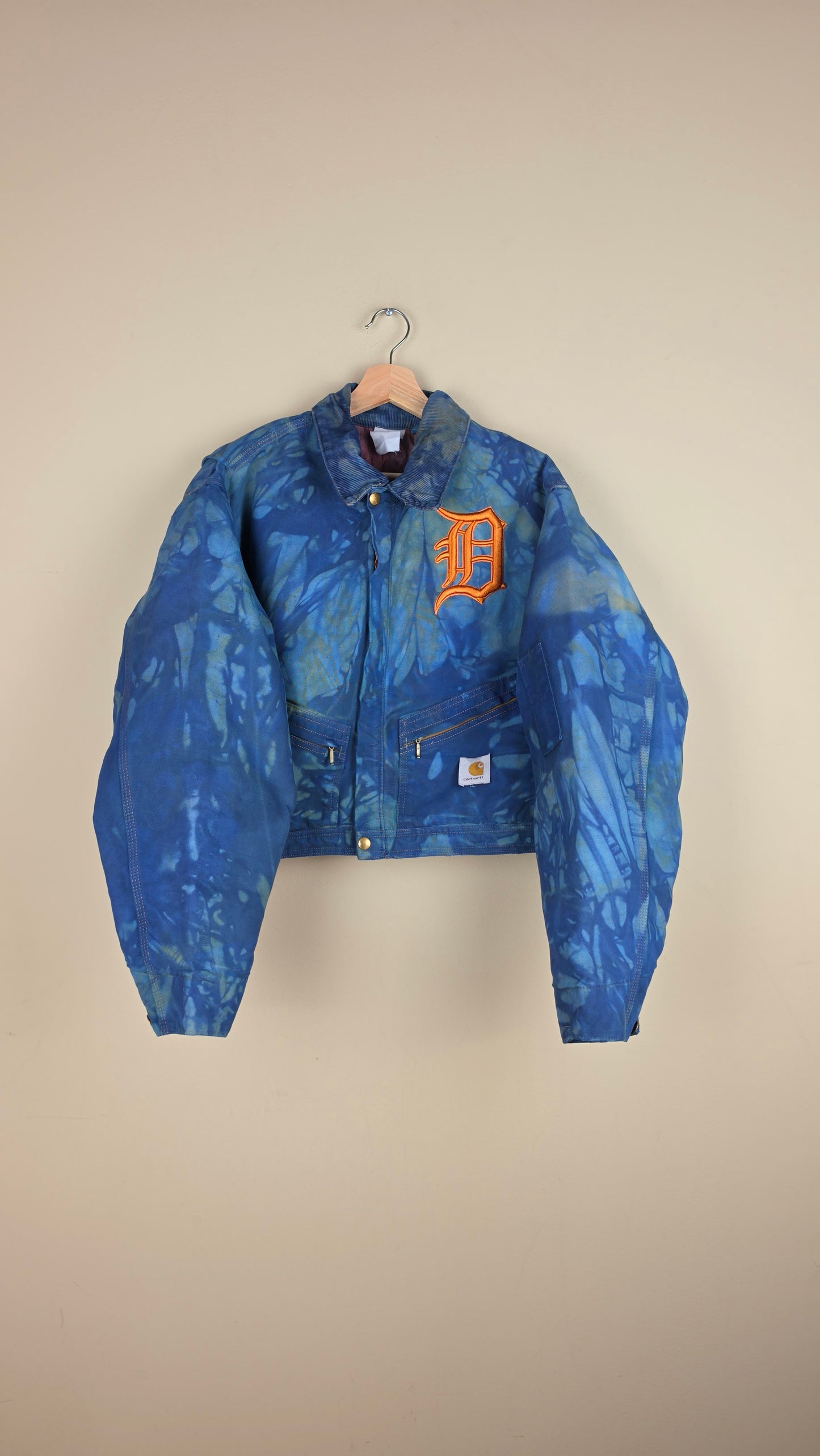 Vintage Carhartt X Detroit Cropped Jacket | Camo Blue | Size L | AU79