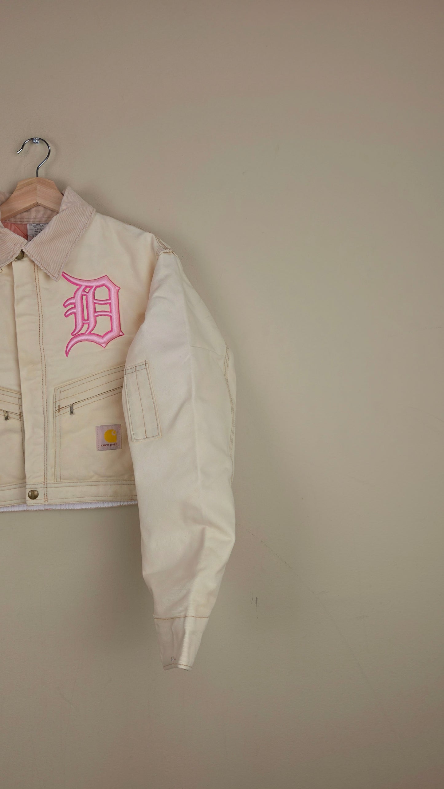 Vintage Carhartt X Detroit Cropped Jacket | Pastel | Size S | AU82