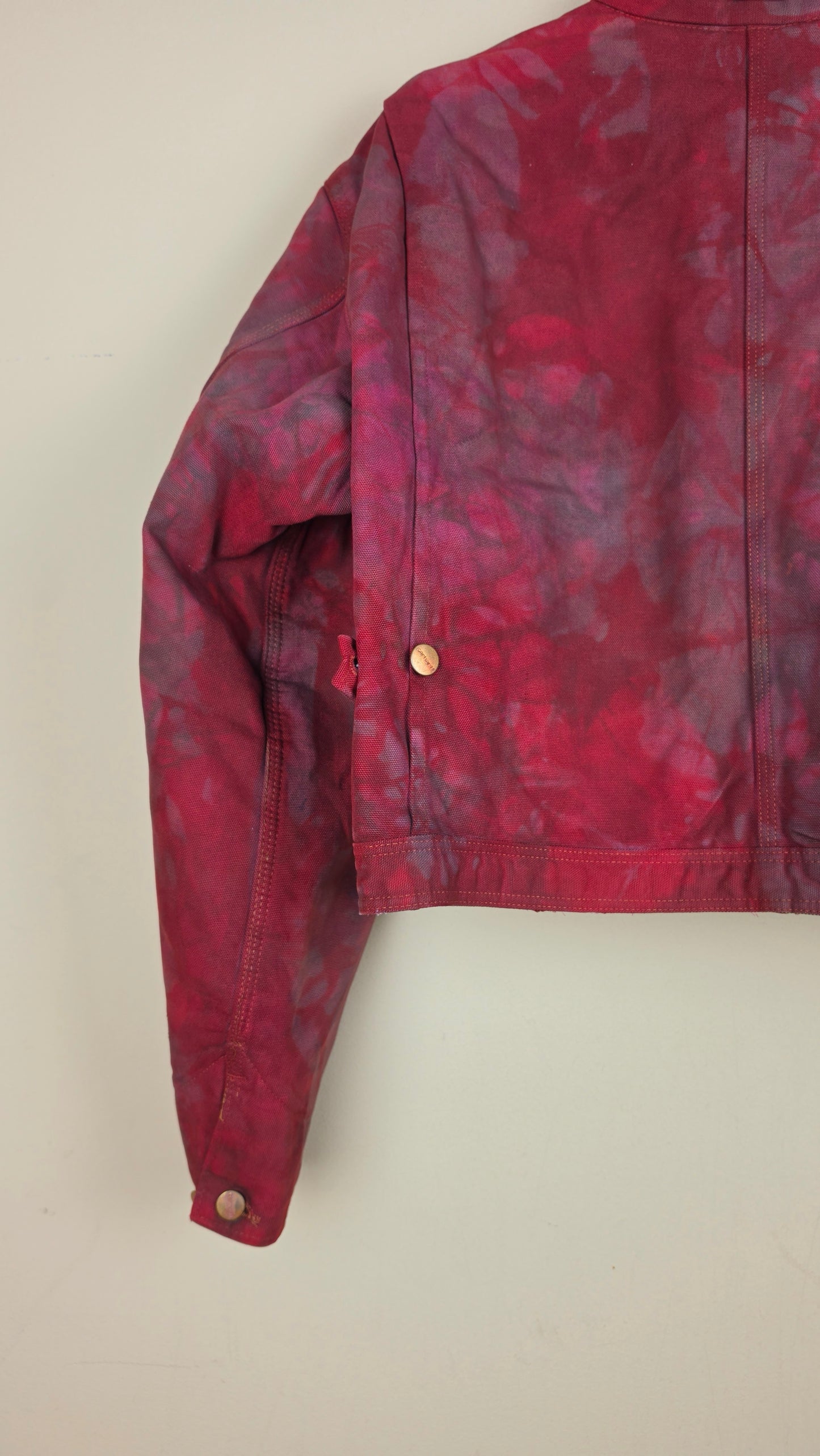Vintage Carhartt X Detroit Cropped Jacket | Camo Red | Size L | AU84