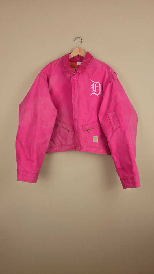 Vintage Carhartt X Detroit Cropped Jacket | Pink | Size 3XL | AU89