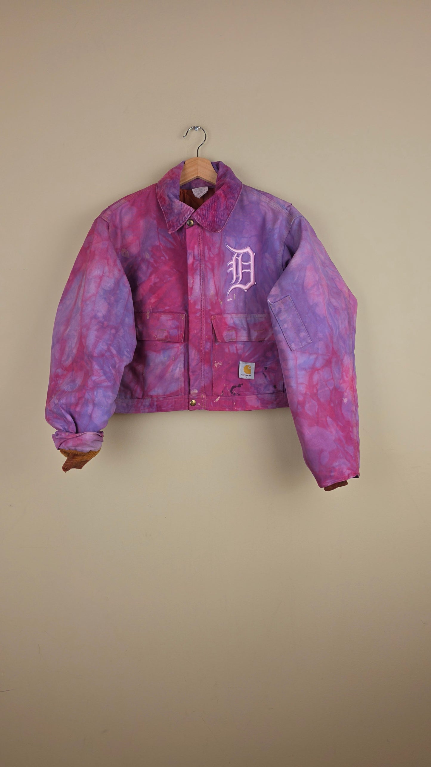 Vintage Carhartt X Detroit Cropped Jacket | Cotton Candy | Size L | AU94