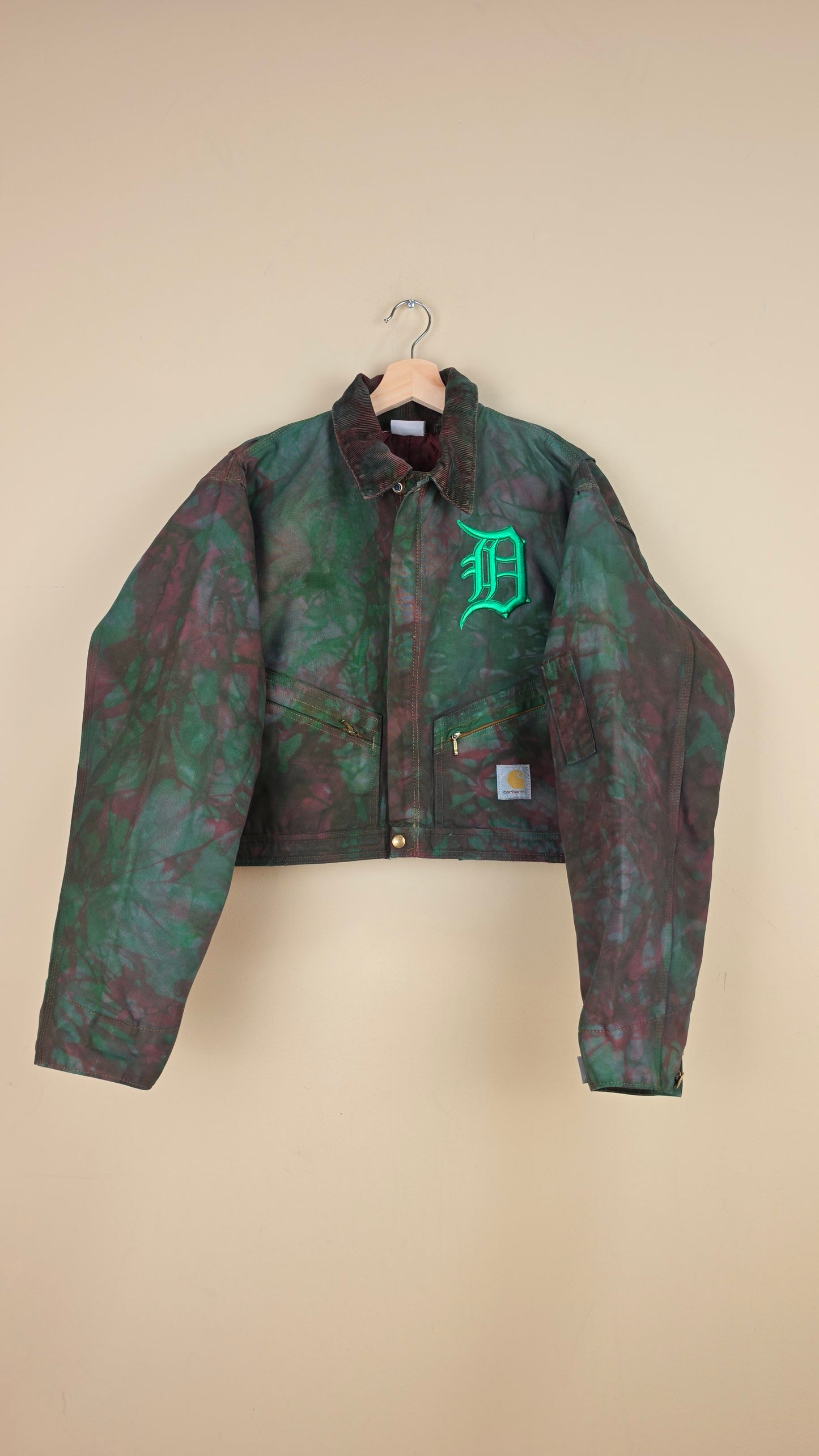 Vintage Carhartt X Detroit Cropped Jacket | Camo Green | Size M | AU98